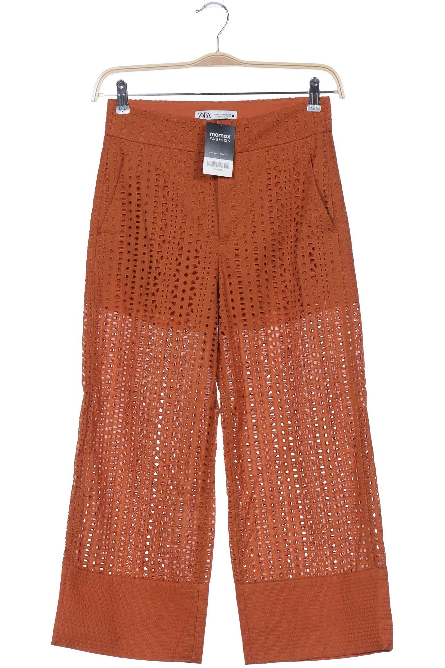 

Zara Damen Stoffhose, orange, Gr. 0