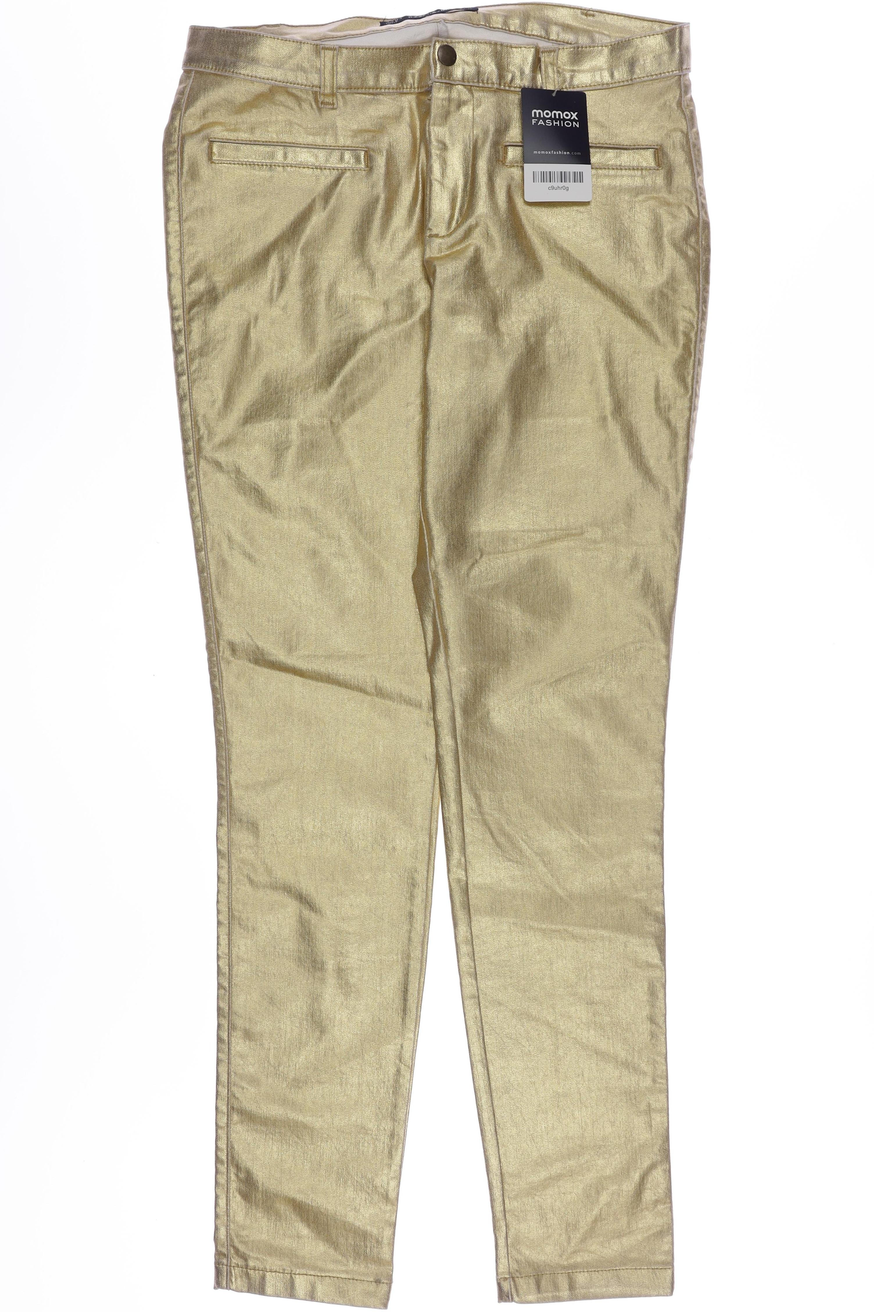 

Zara Damen Stoffhose, gold, Gr. 0