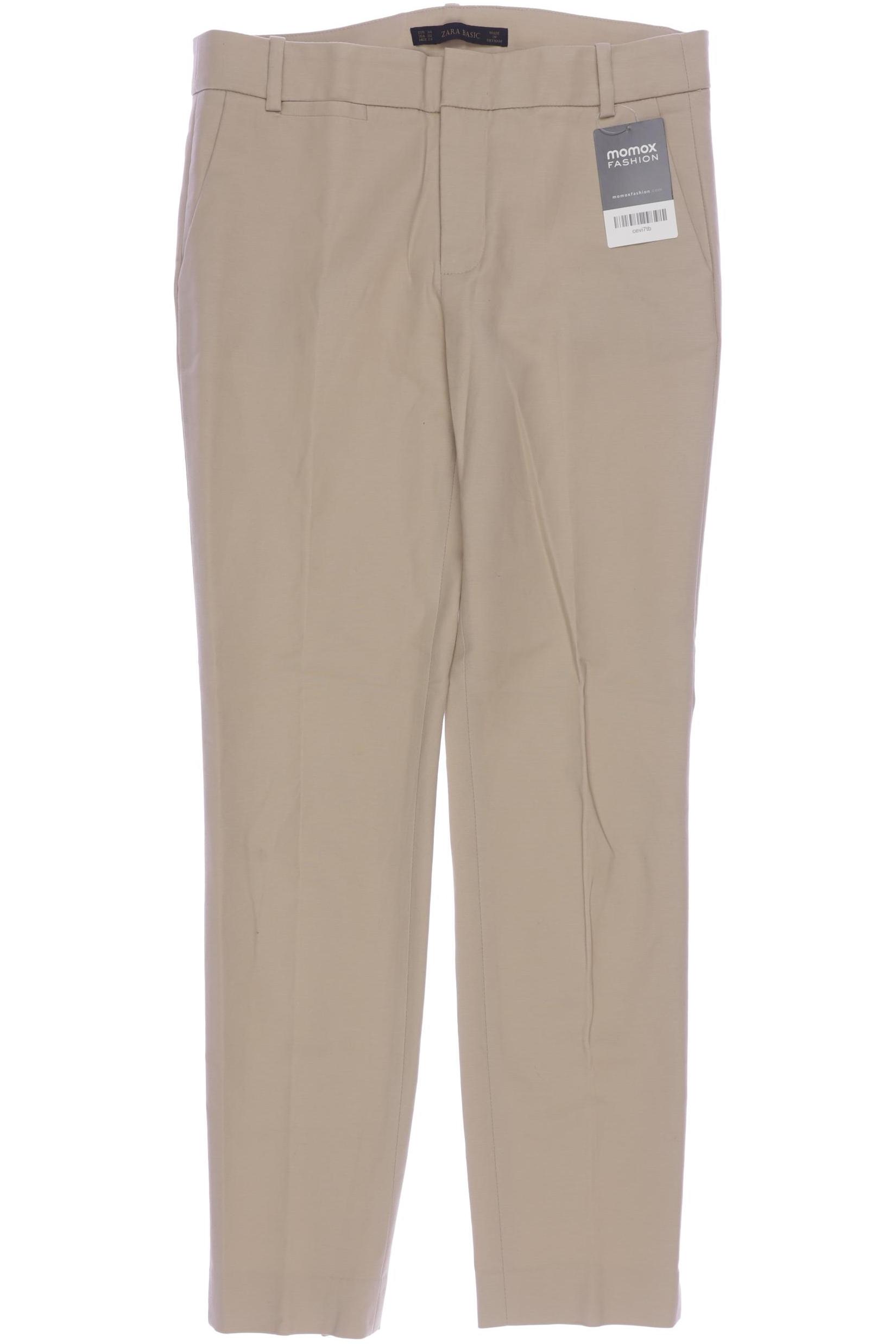 

Zara Damen Stoffhose, beige, Gr. 34