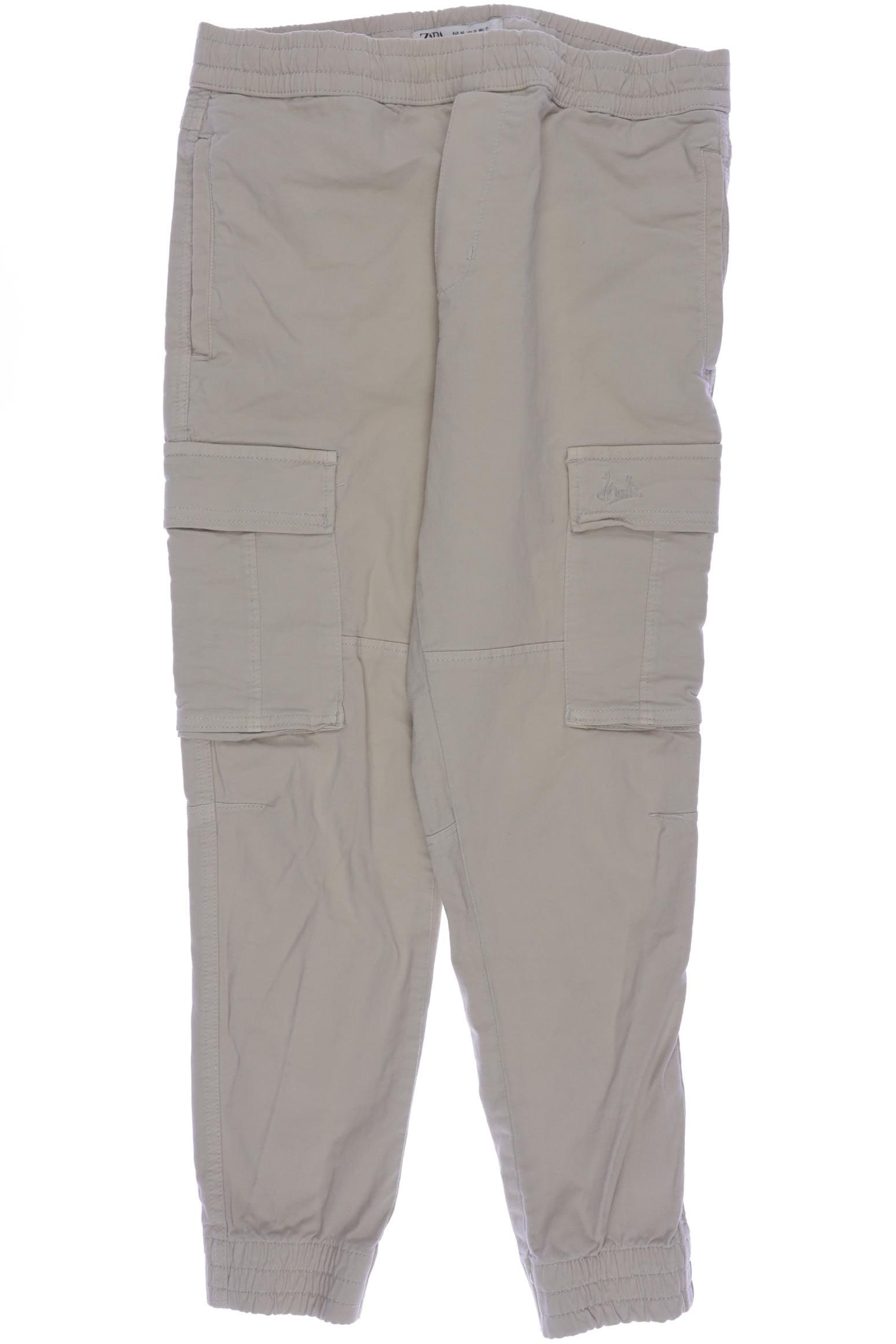 

Zara Damen Stoffhose, beige, Gr. 40