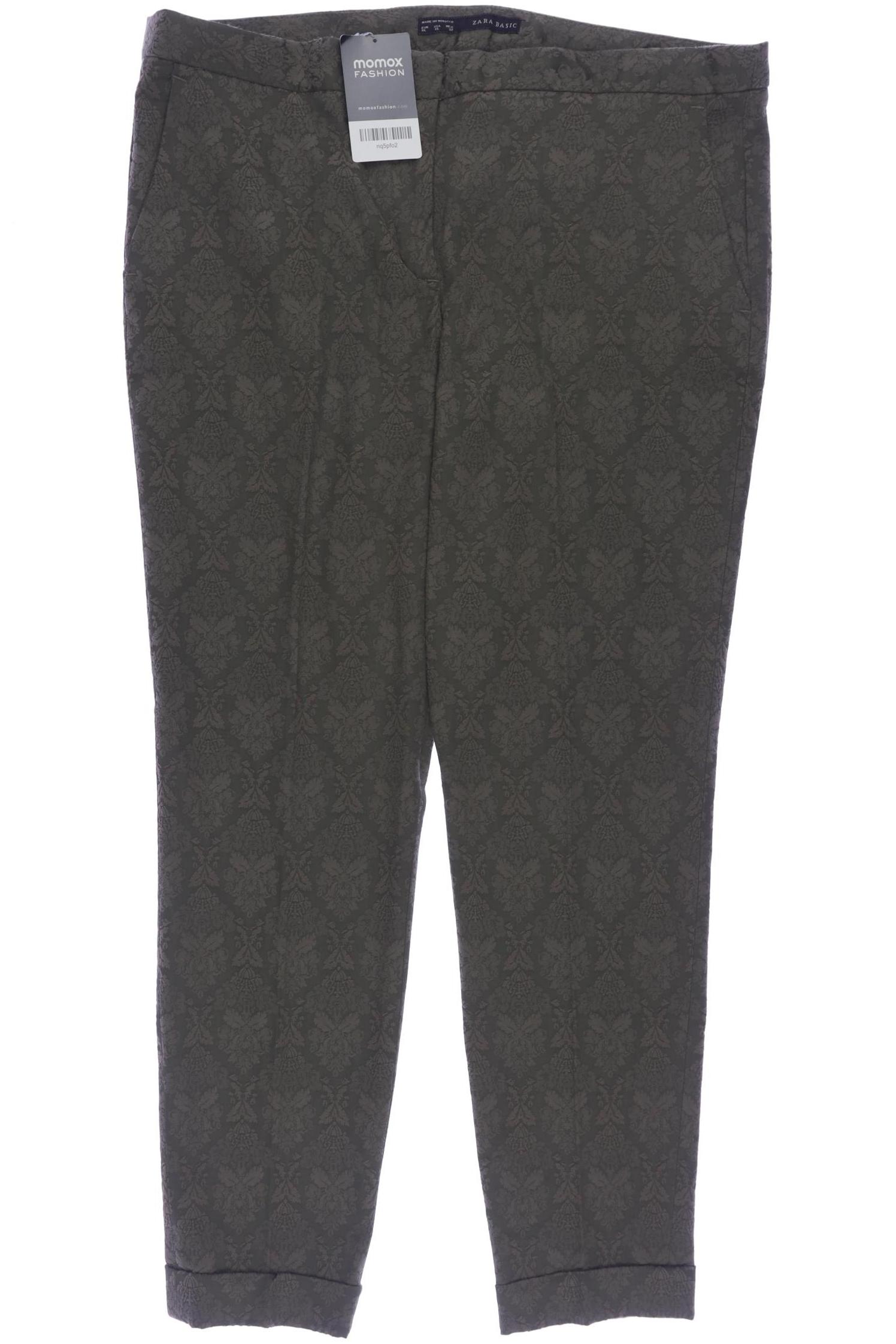 

Zara Damen Stoffhose, grün, Gr. 0