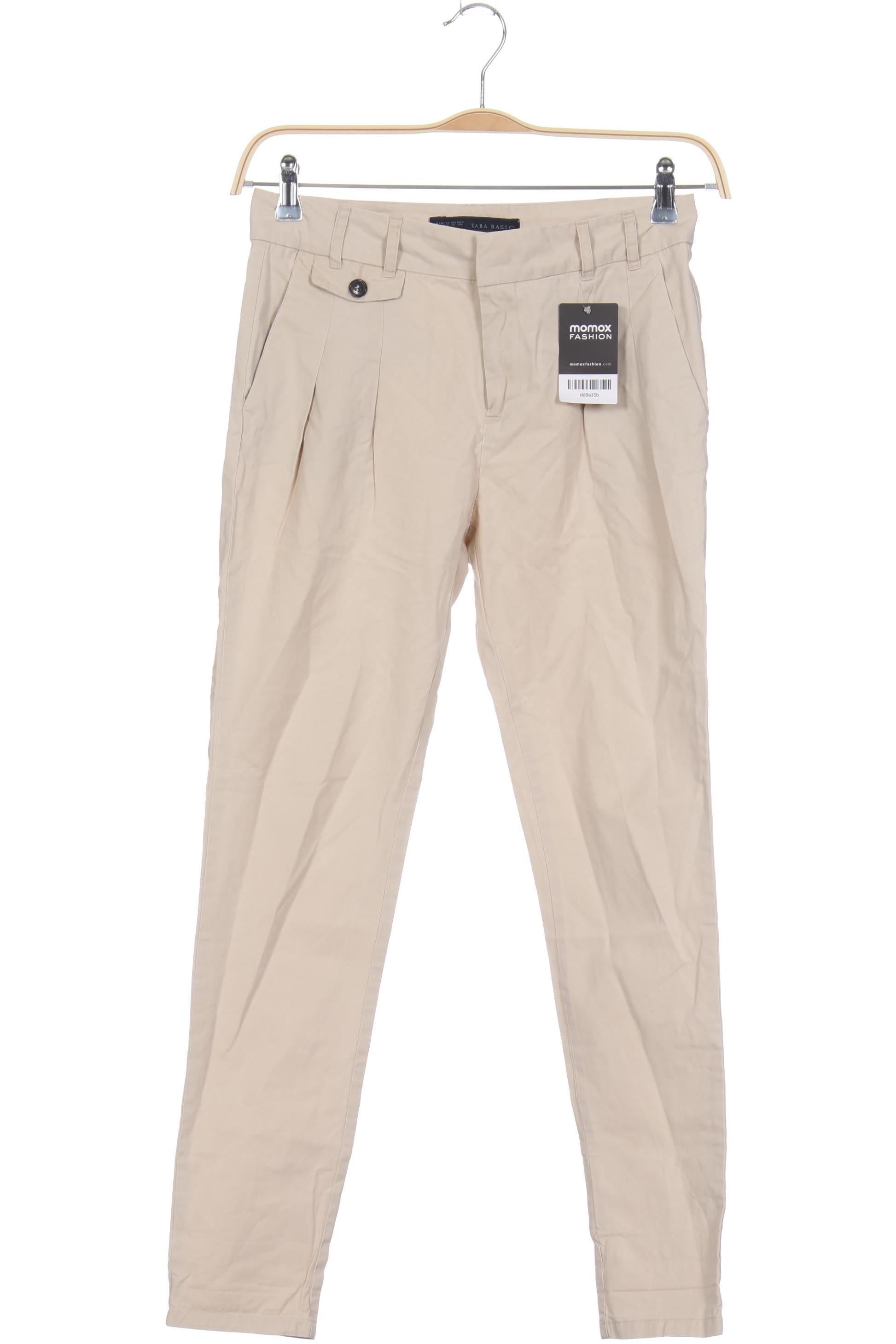 

Zara Damen Stoffhose, beige, Gr. 0