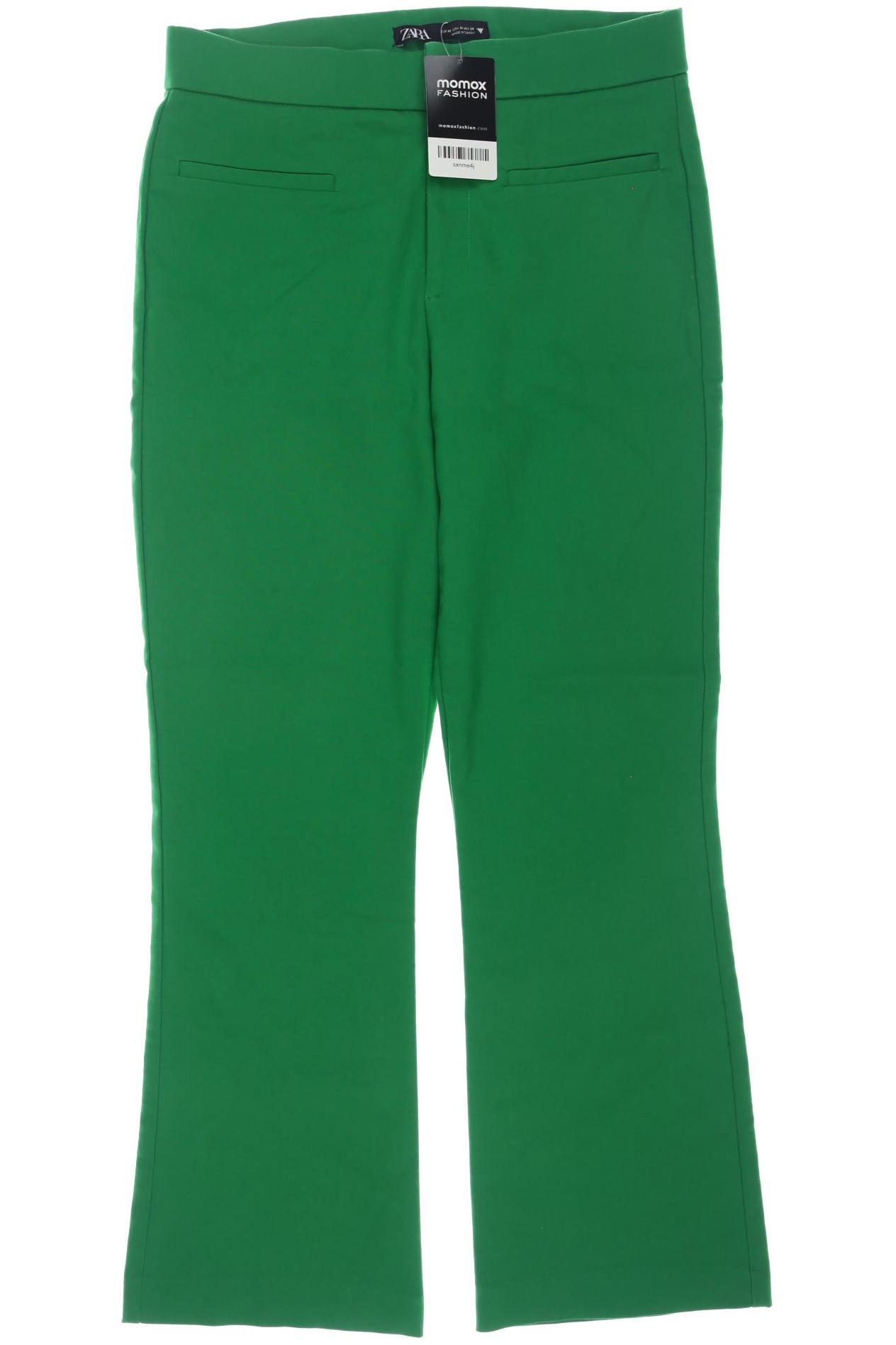 

Zara Damen Stoffhose, grün, Gr. 0