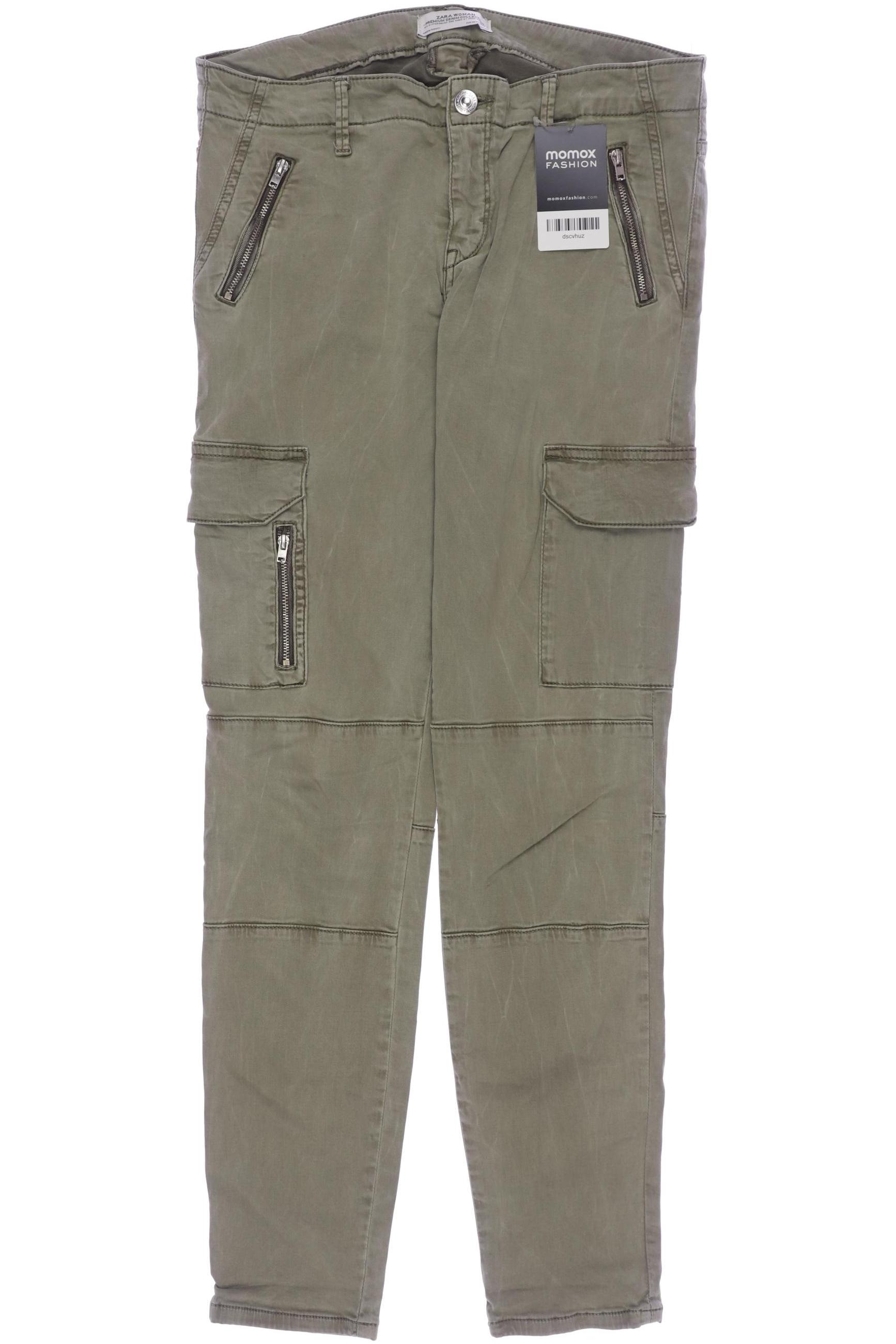

Zara Damen Stoffhose, grün, Gr. 38