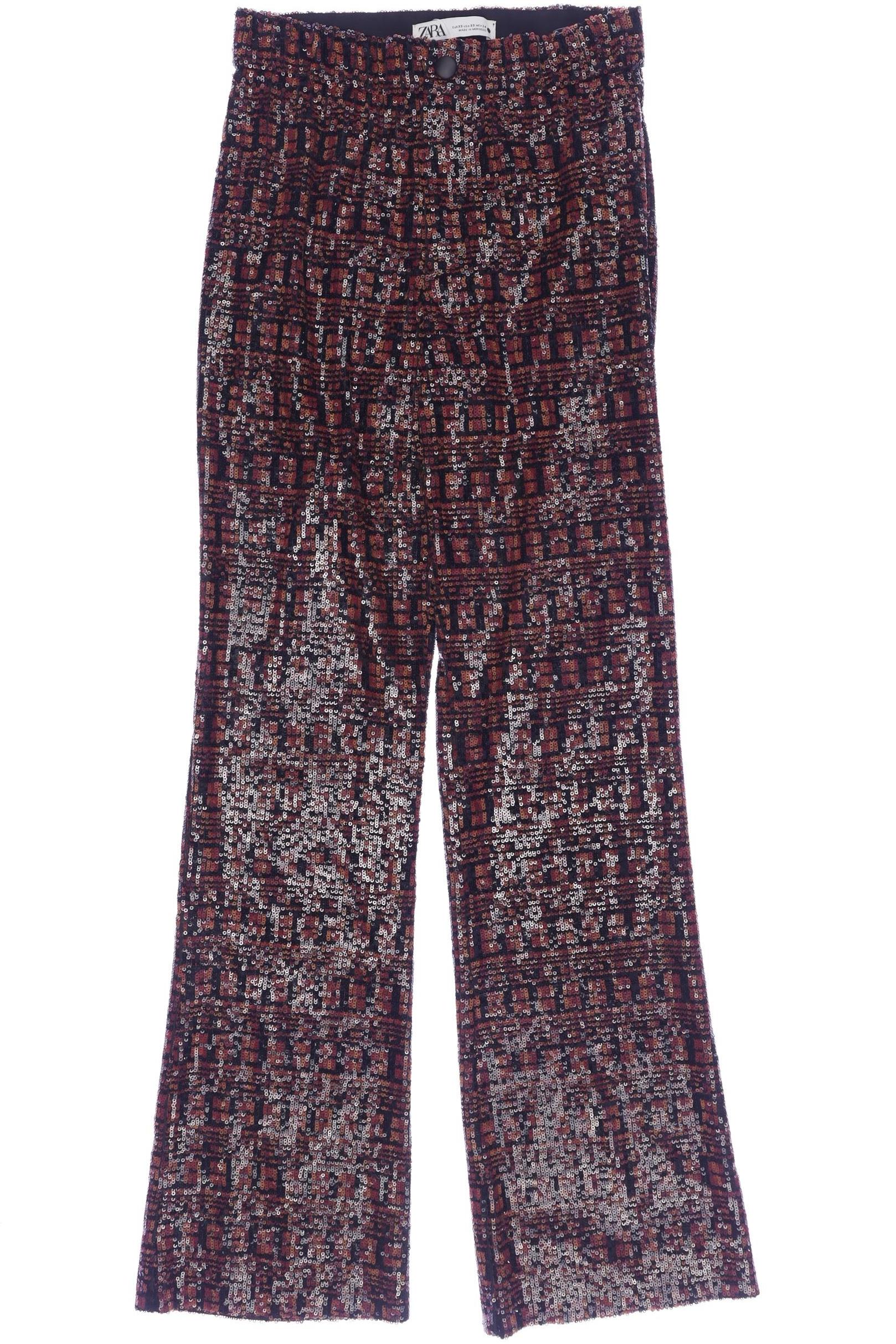 

Zara Damen Stoffhose, bordeaux, Gr. 0