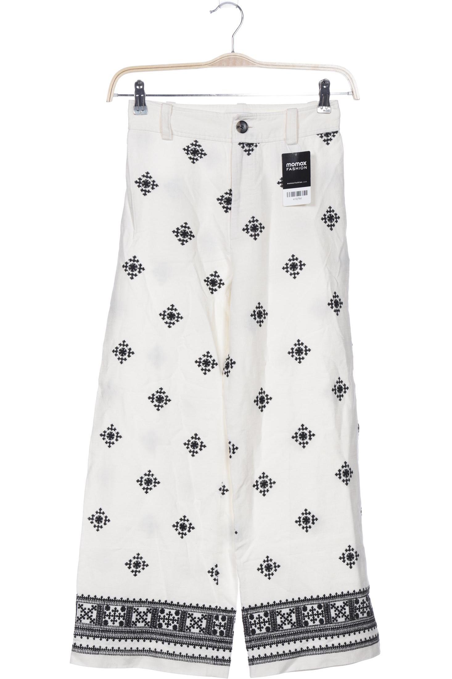 

Zara Damen Stoffhose, cremeweiß, Gr. 0