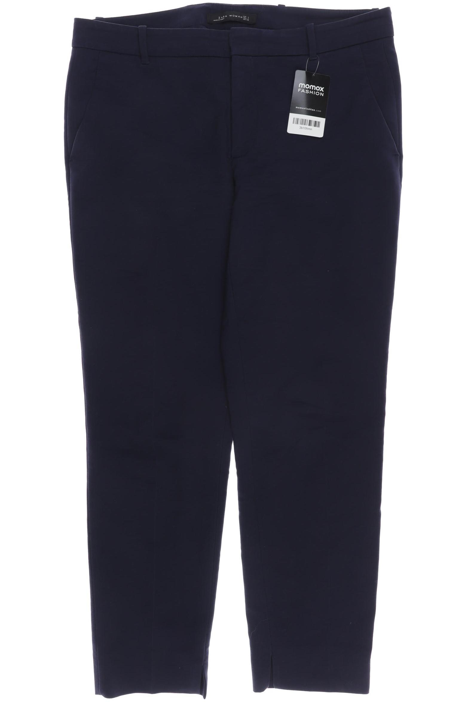 

Zara Damen Stoffhose, marineblau, Gr. 0