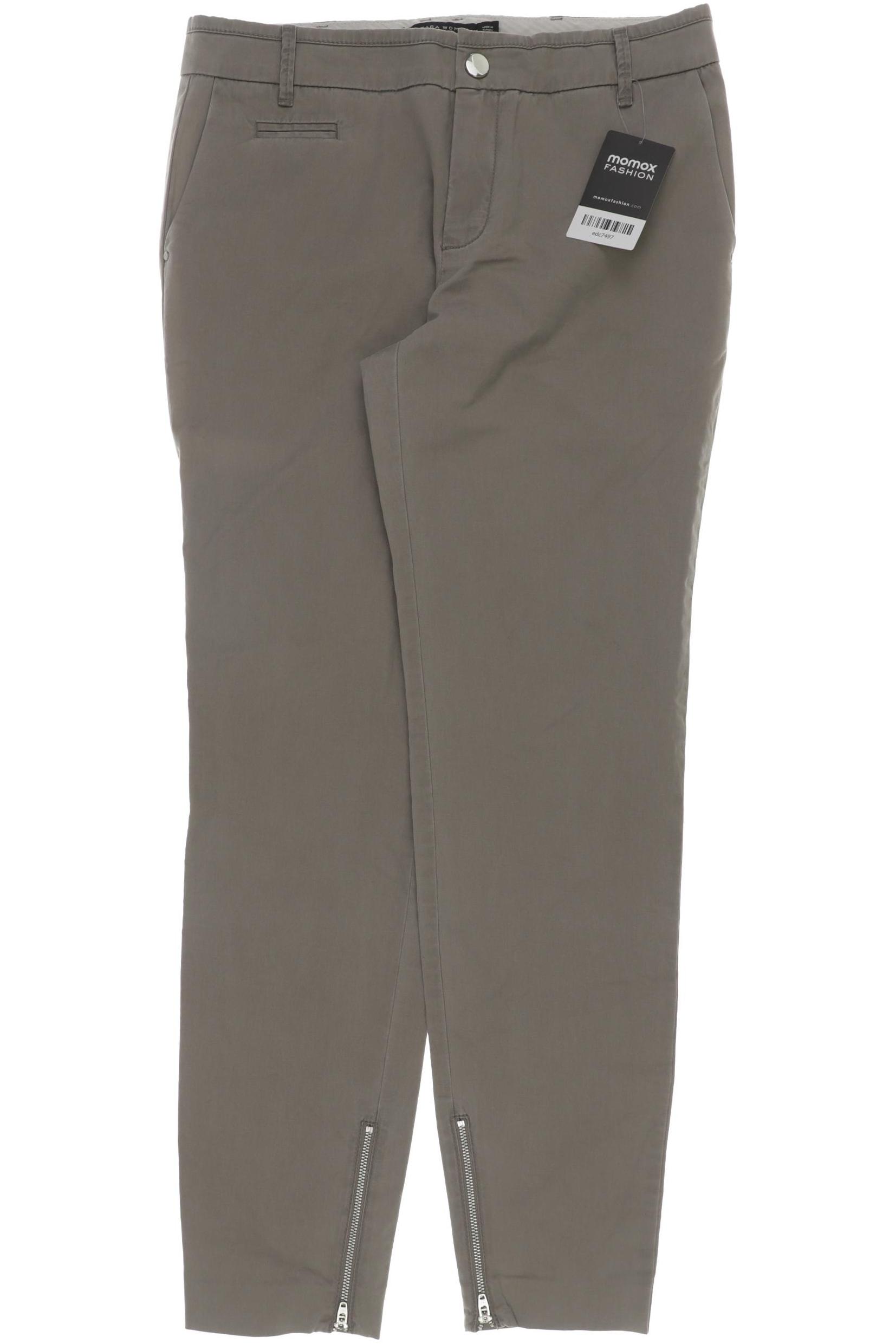 

Zara Damen Stoffhose, beige, Gr. 0