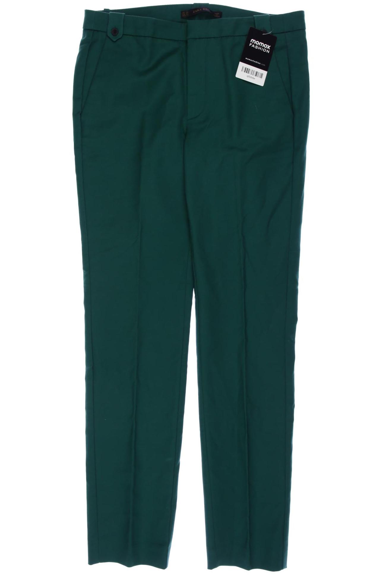 

Zara Damen Stoffhose, grün, Gr. 34