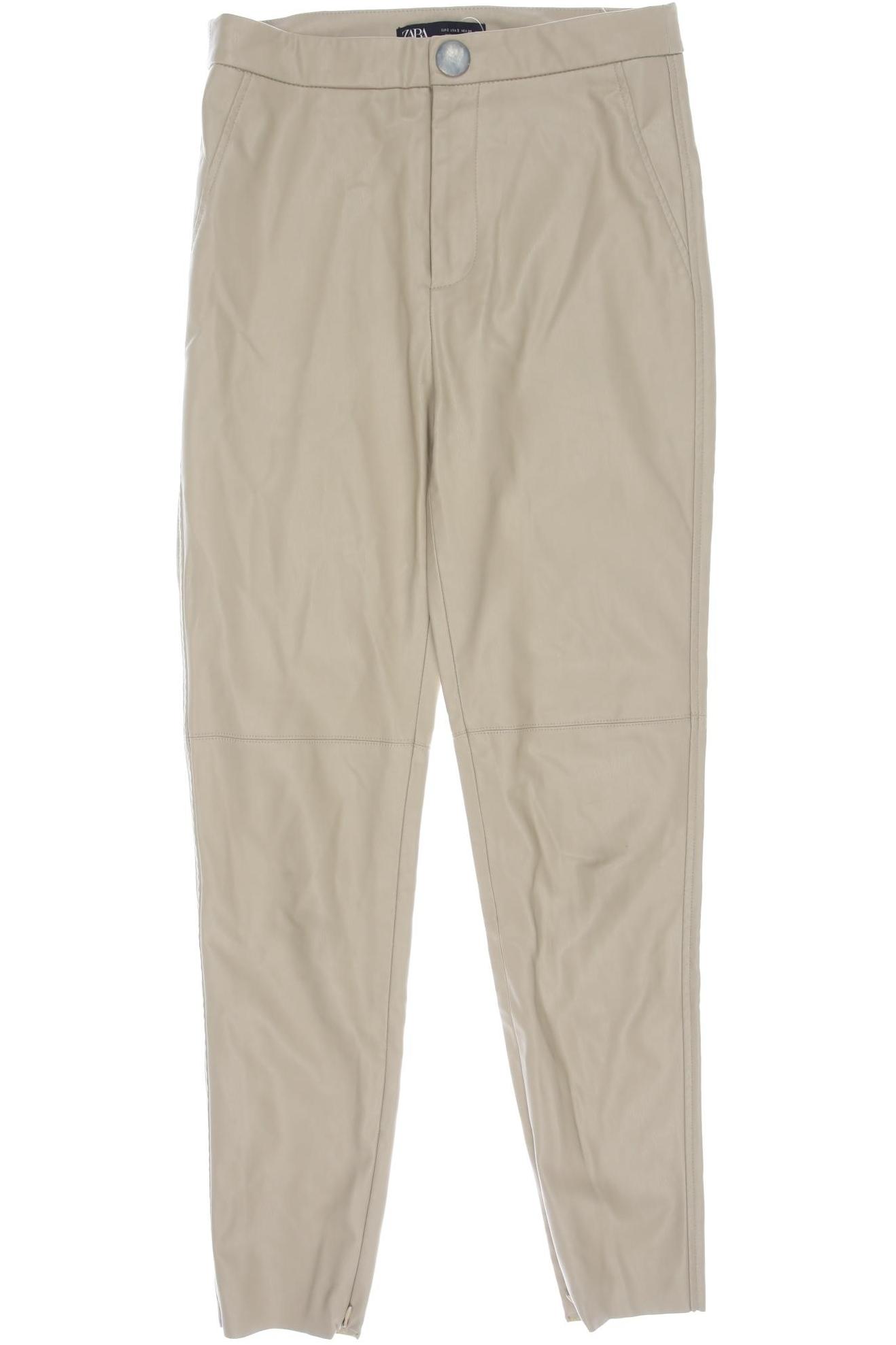 

Zara Damen Stoffhose, beige, Gr. 0