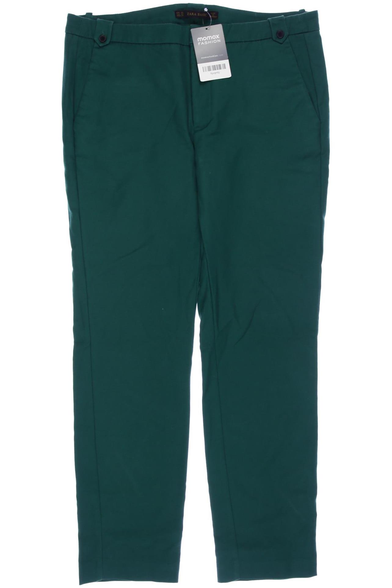 

Zara Damen Stoffhose, grün, Gr. 38