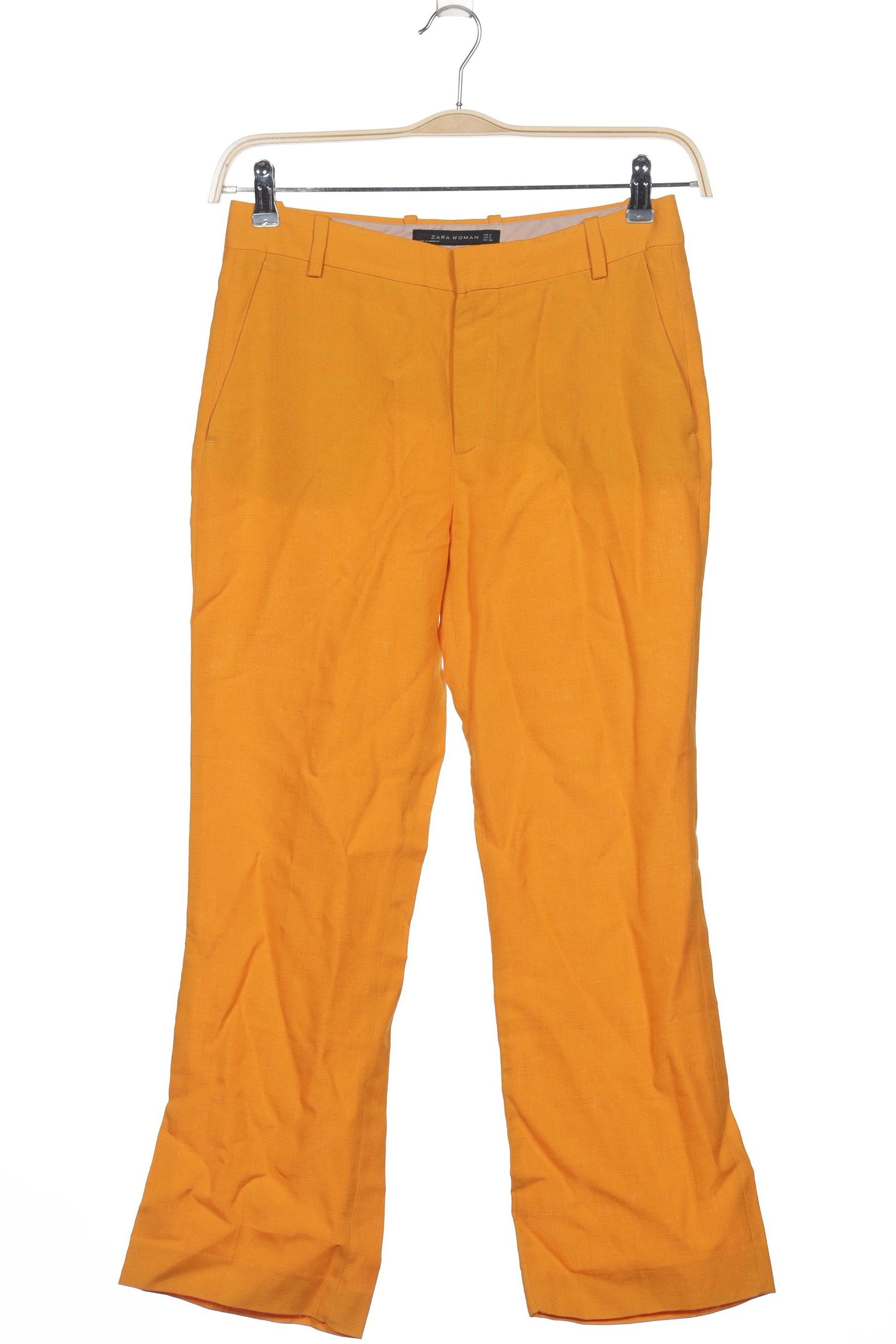 

Zara Damen Stoffhose, orange, Gr. 0