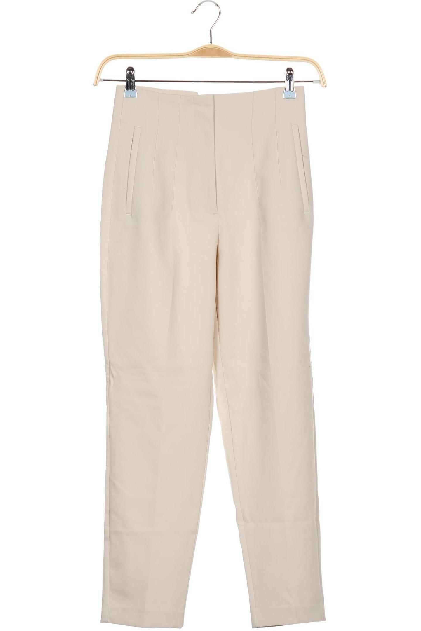 

Zara Damen Stoffhose, beige, Gr. 0