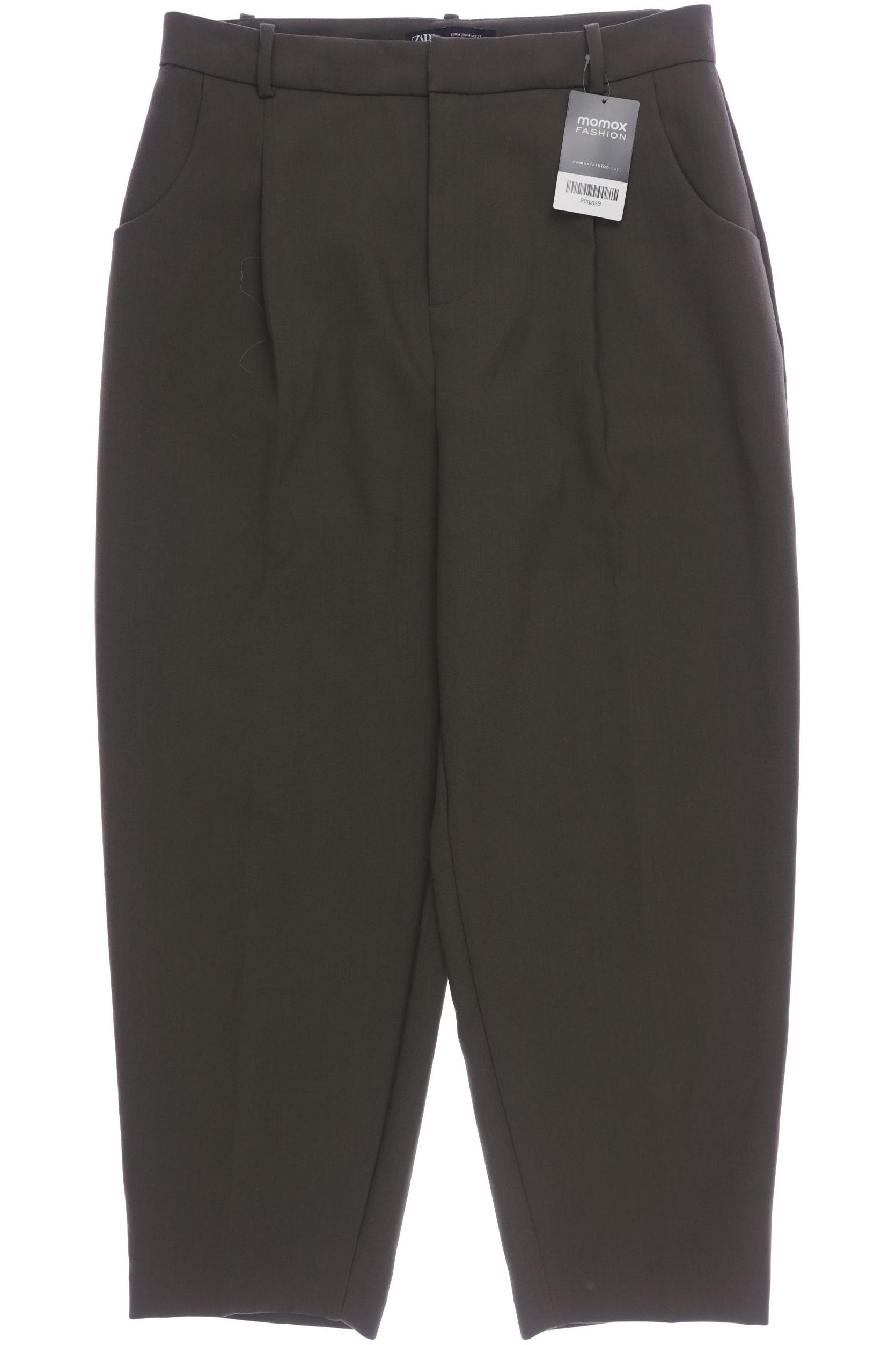 

Zara Damen Stoffhose, grün, Gr. 0
