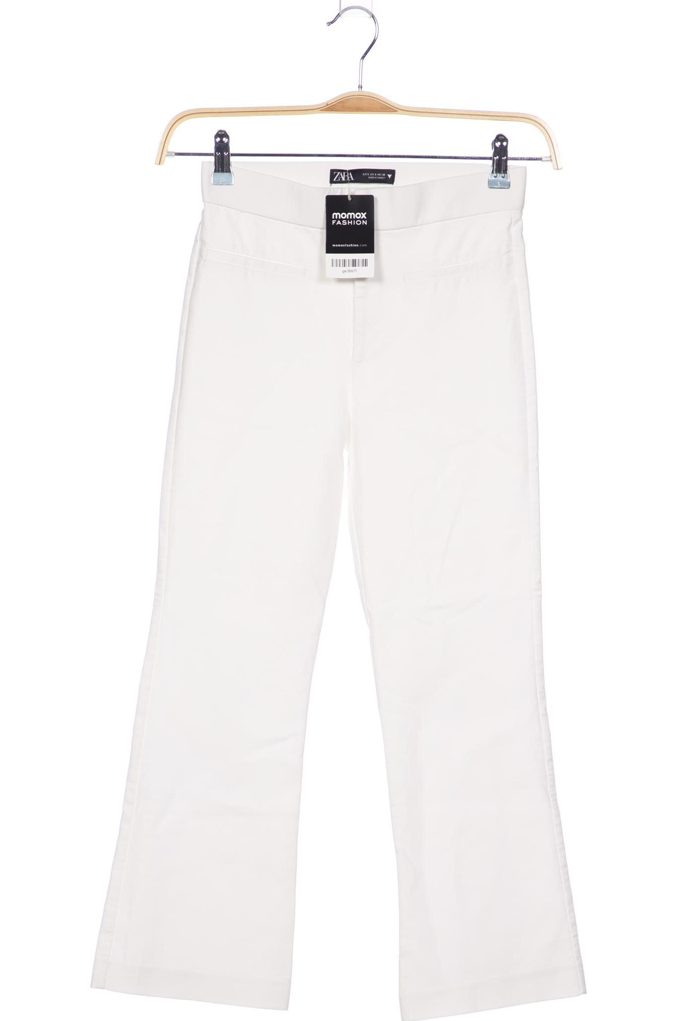 

Zara Damen Stoffhose, weiß, Gr. 0