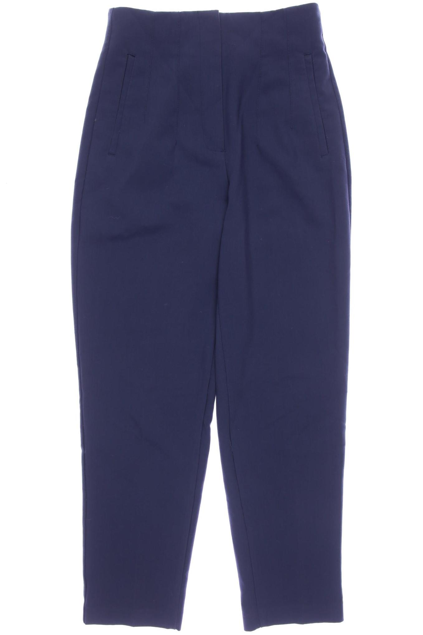 

Zara Damen Stoffhose, marineblau, Gr. 0