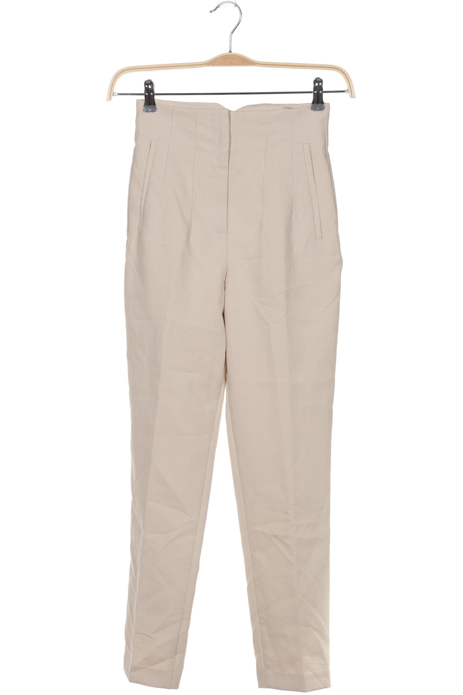 

Zara Damen Stoffhose, beige, Gr. 0