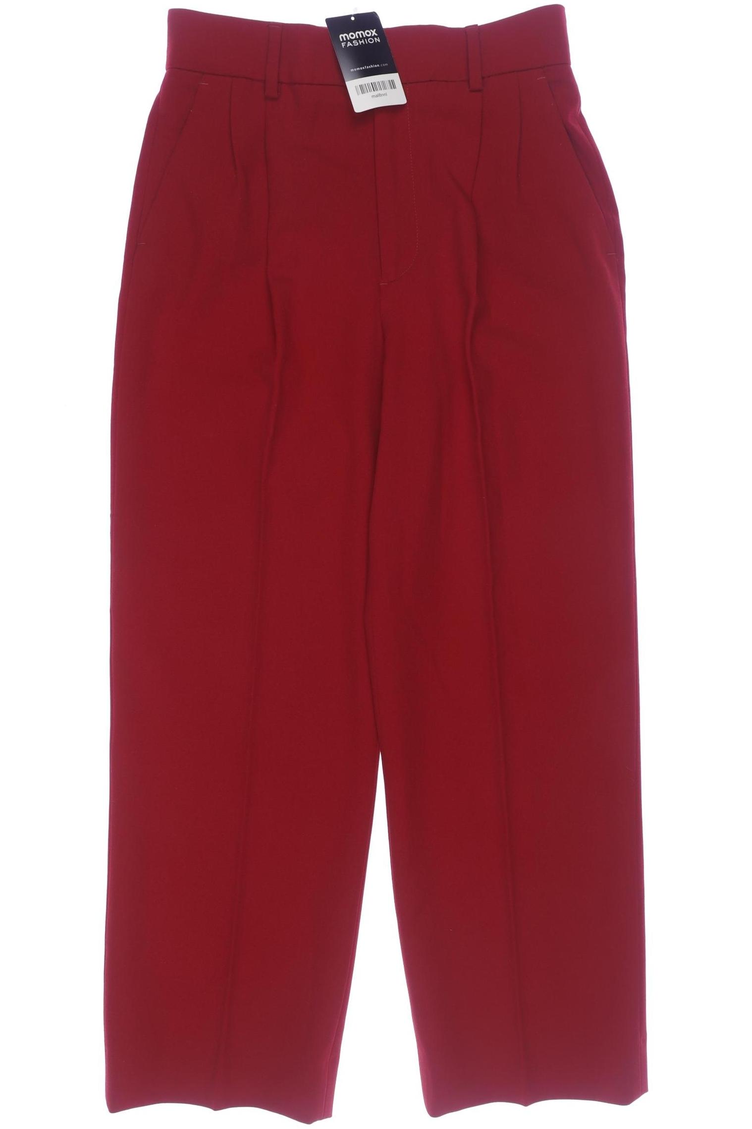 

Zara Damen Stoffhose, rot, Gr. 0