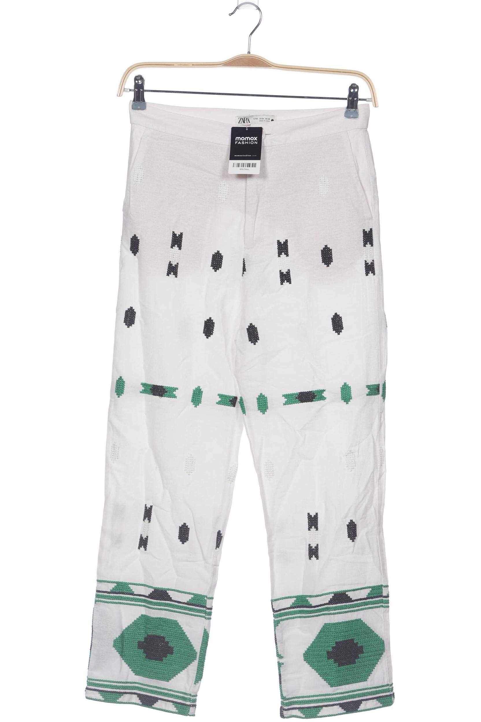 

Zara Damen Stoffhose, weiß, Gr. 0