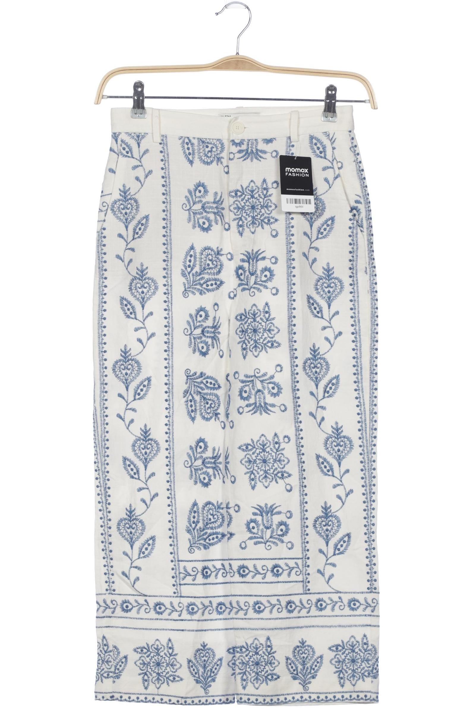 

Zara Damen Stoffhose, weiß, Gr. 0