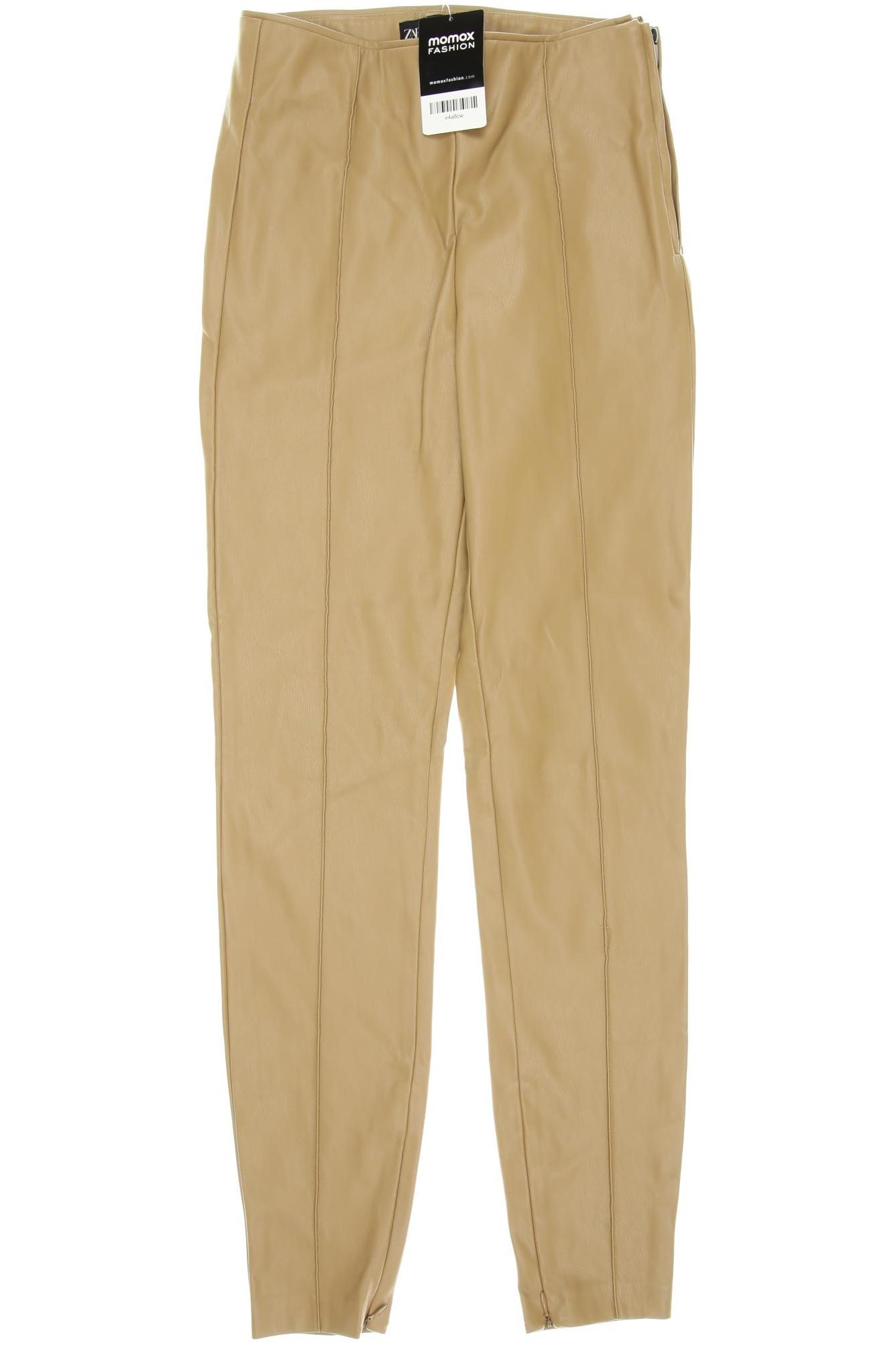 

Zara Damen Stoffhose, beige, Gr. 0