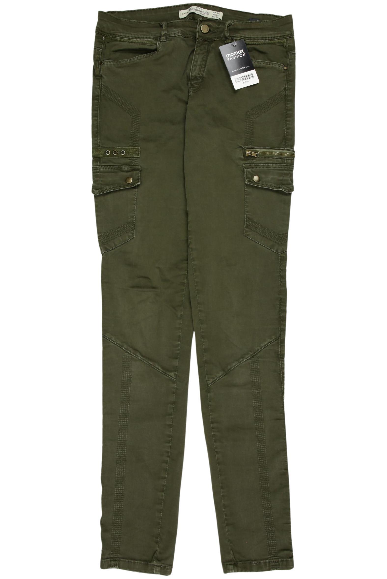 

Zara Damen Stoffhose, grün, Gr. 38