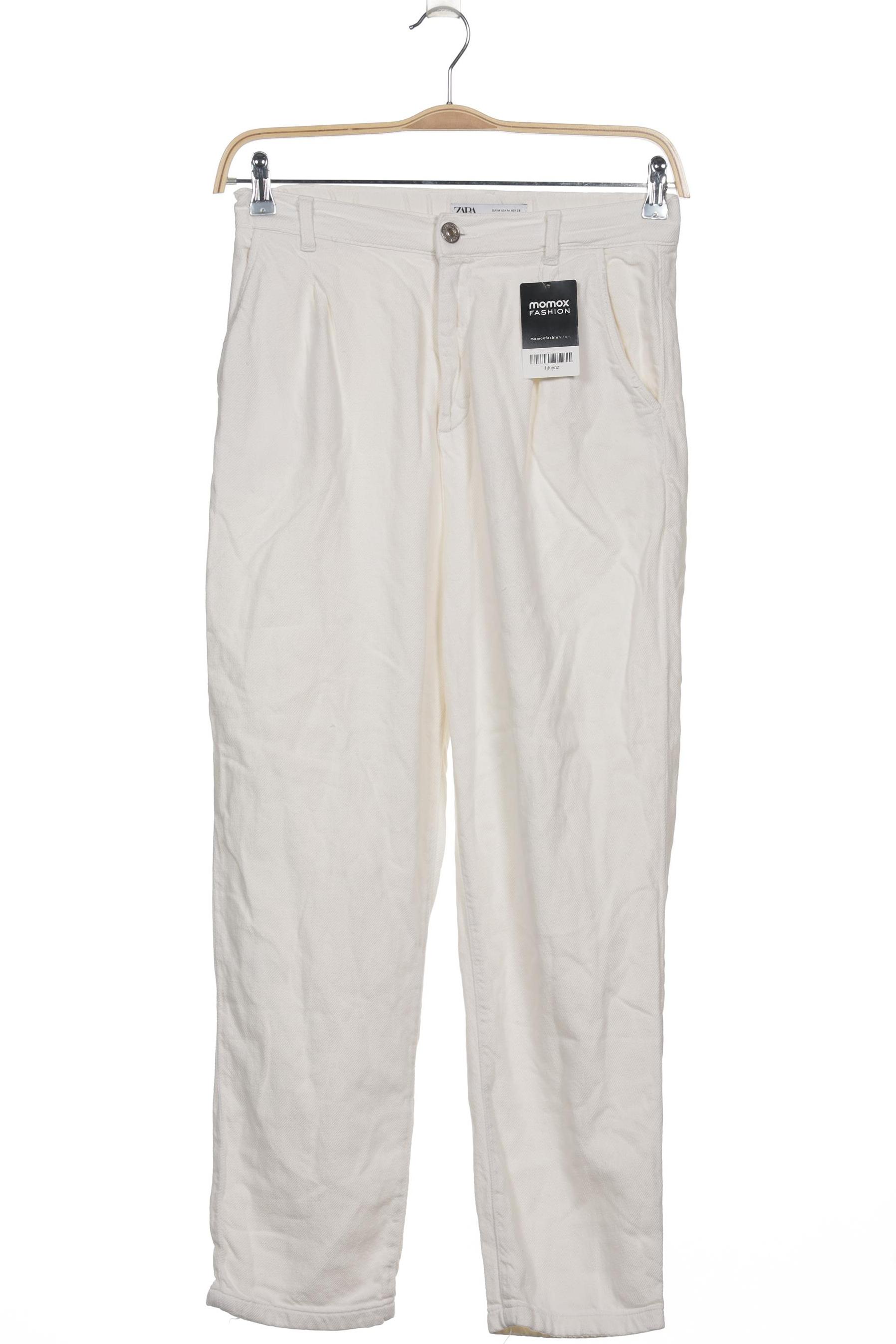 

Zara Damen Stoffhose, weiß, Gr. 0