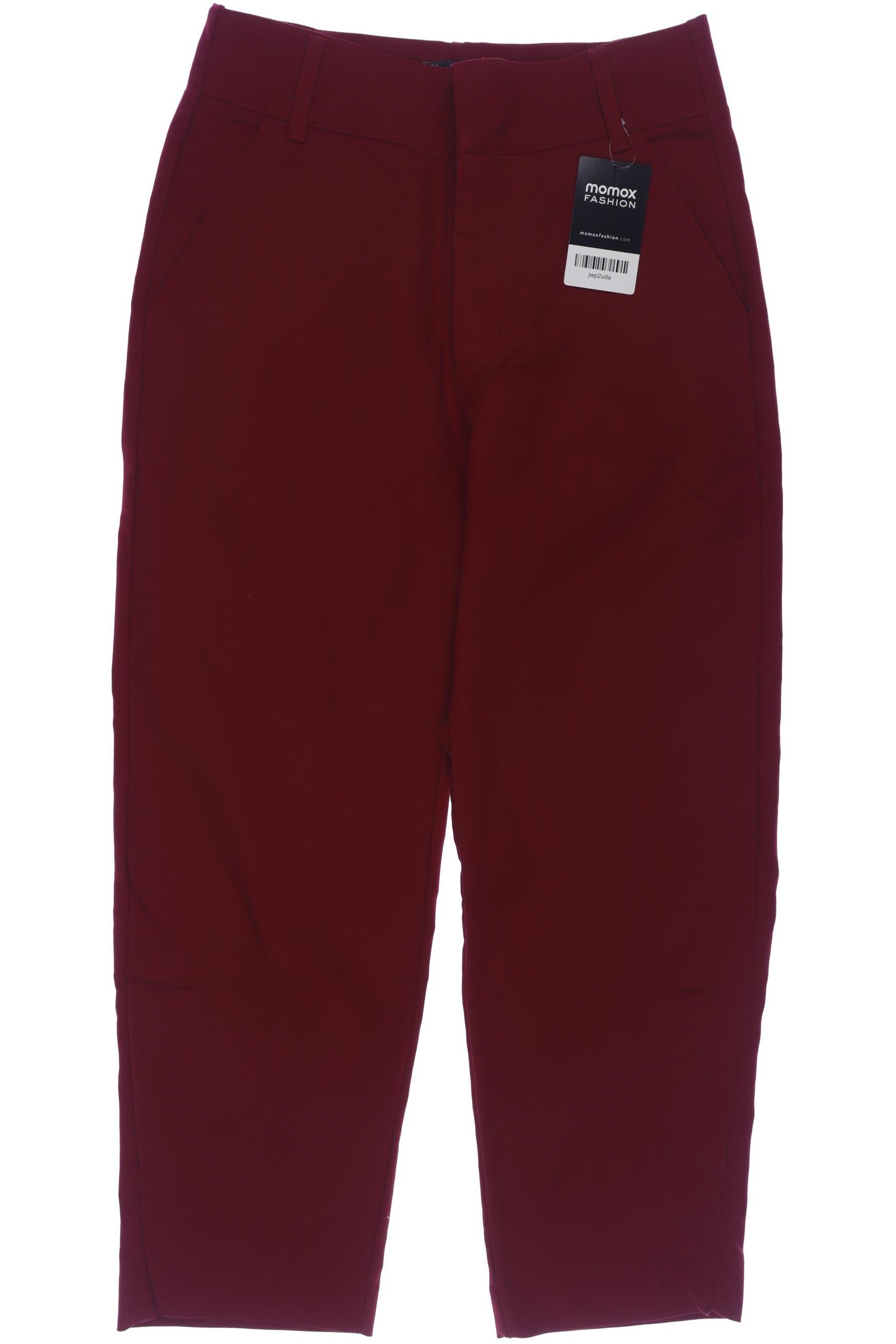 

Zara Damen Stoffhose, bordeaux, Gr. 0