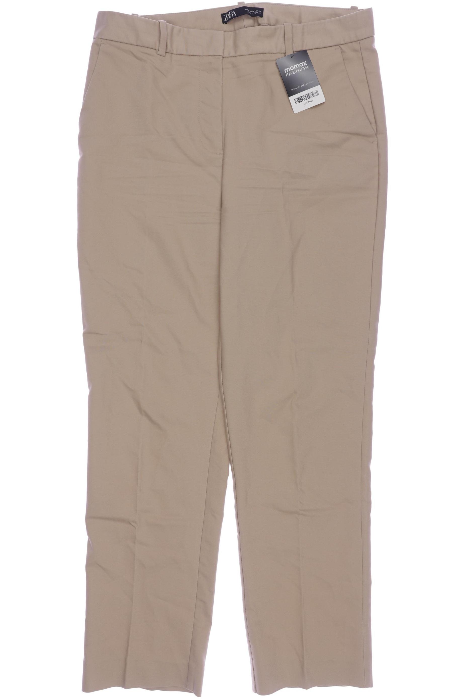 

Zara Damen Stoffhose, beige, Gr. 0