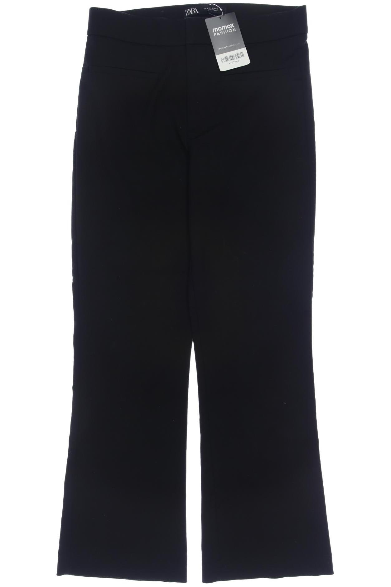 Thumbnail - Zara Damen Stoffhose, schwarz, Gr. 0