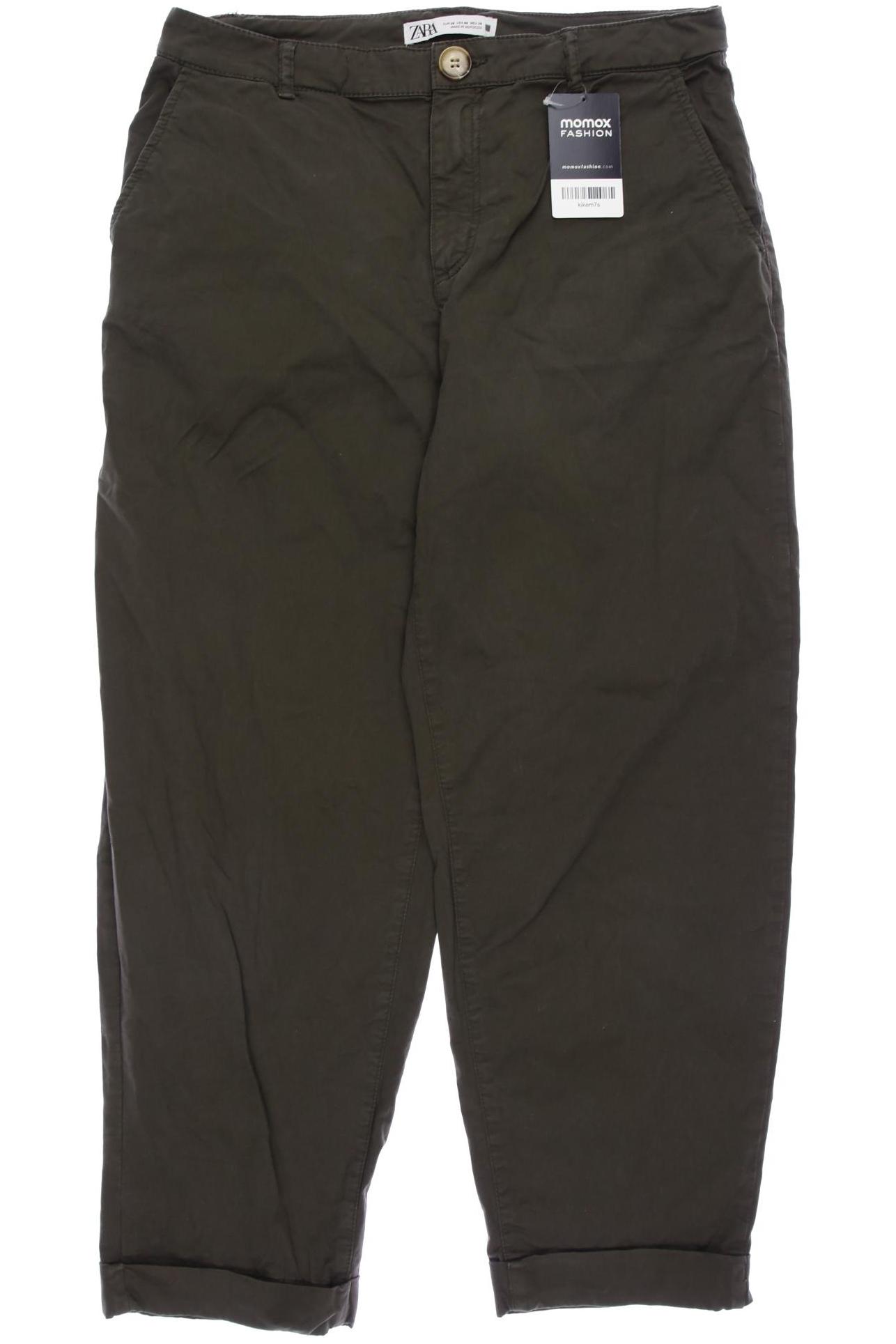 

Zara Damen Stoffhose, grün, Gr. 38