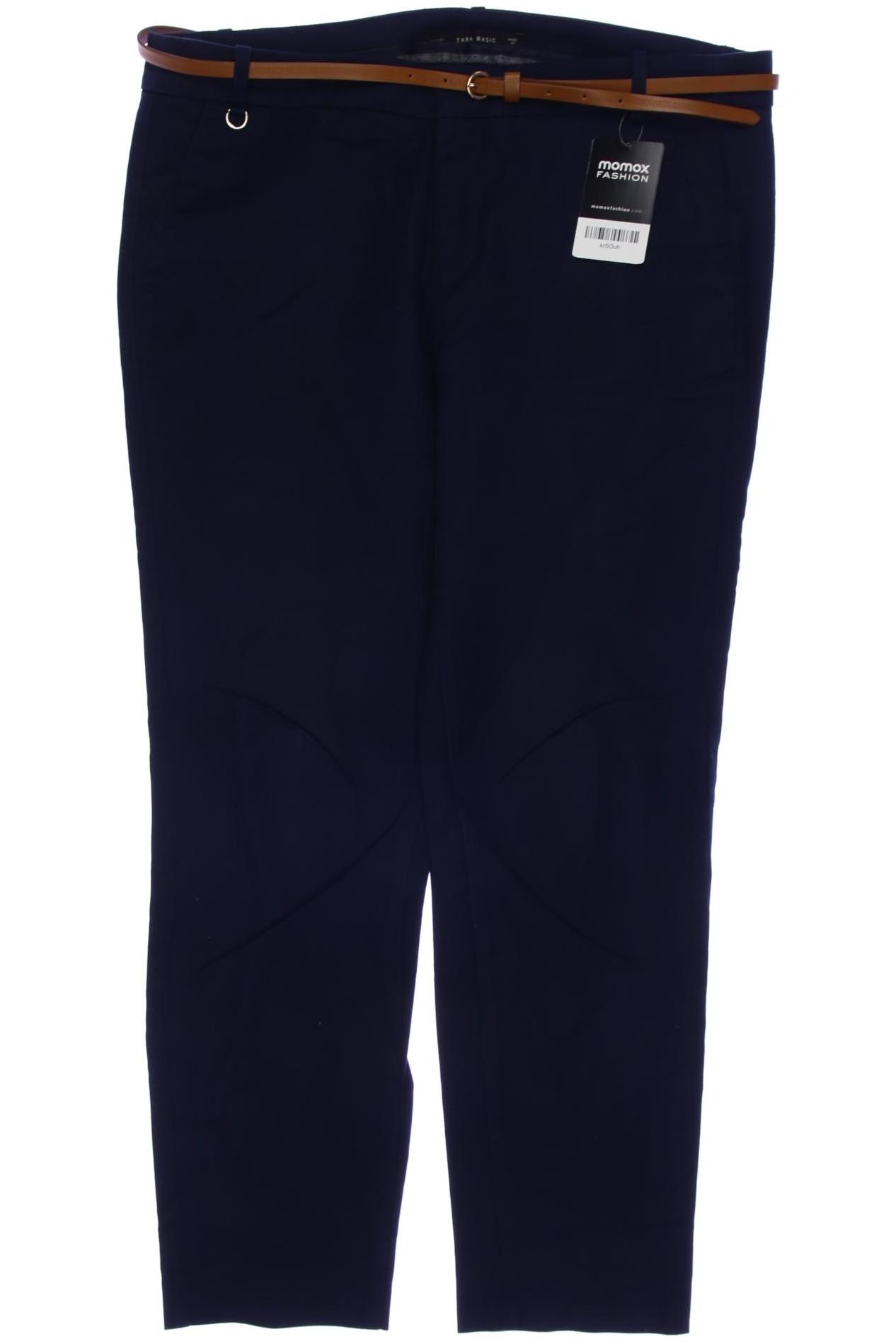 Thumbnail - Zara Damen Stoffhose, marineblau, Gr. 40