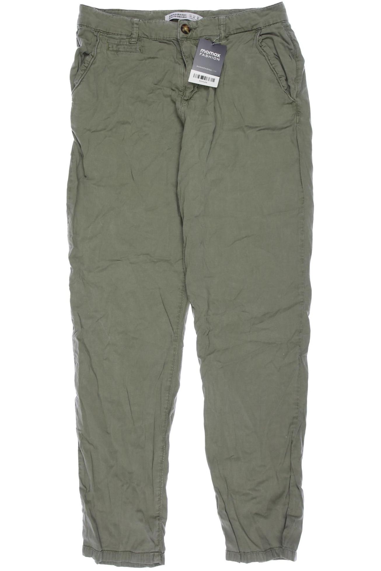 

Zara Damen Stoffhose, grün, Gr. 38