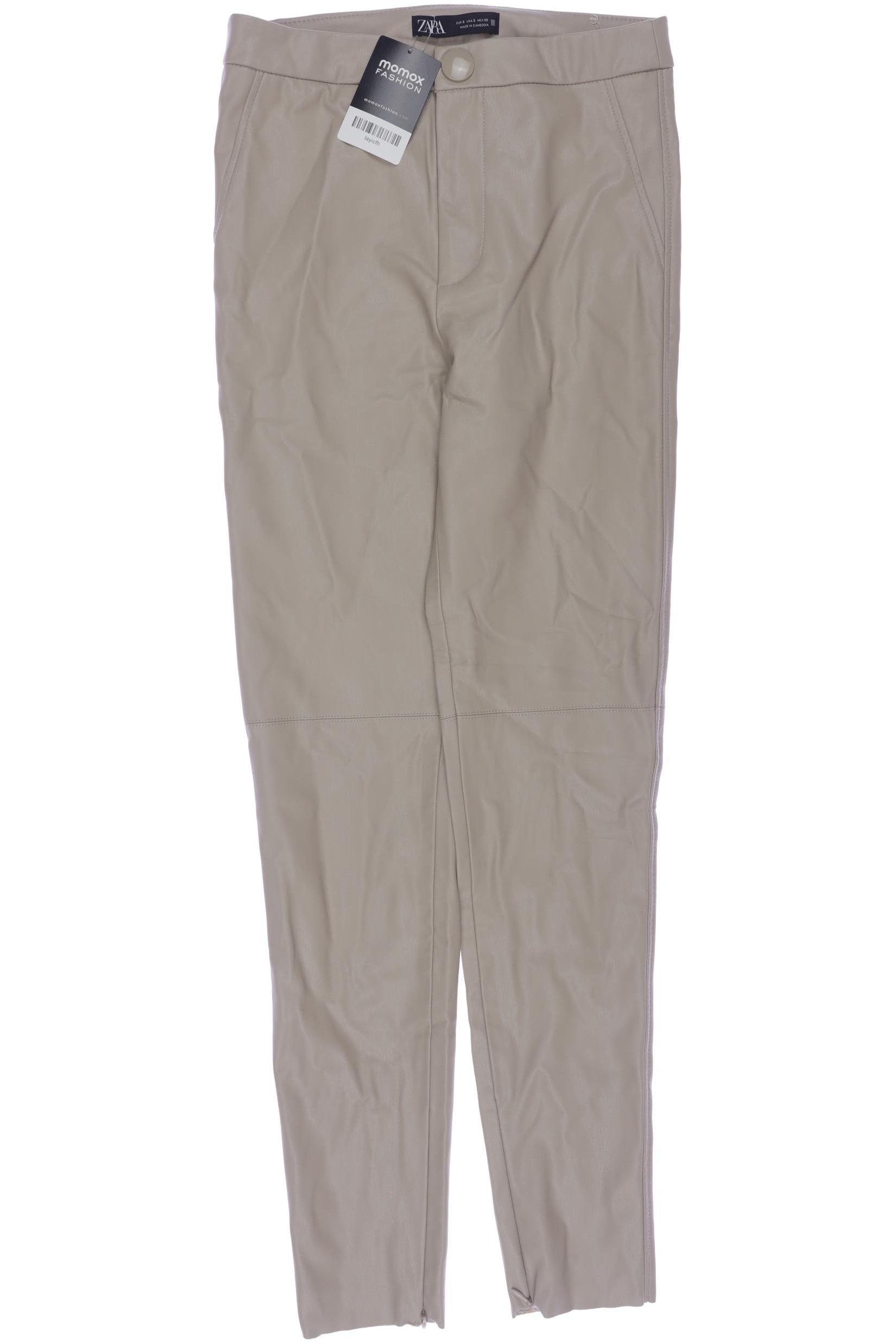 

Zara Damen Stoffhose, beige, Gr. 0