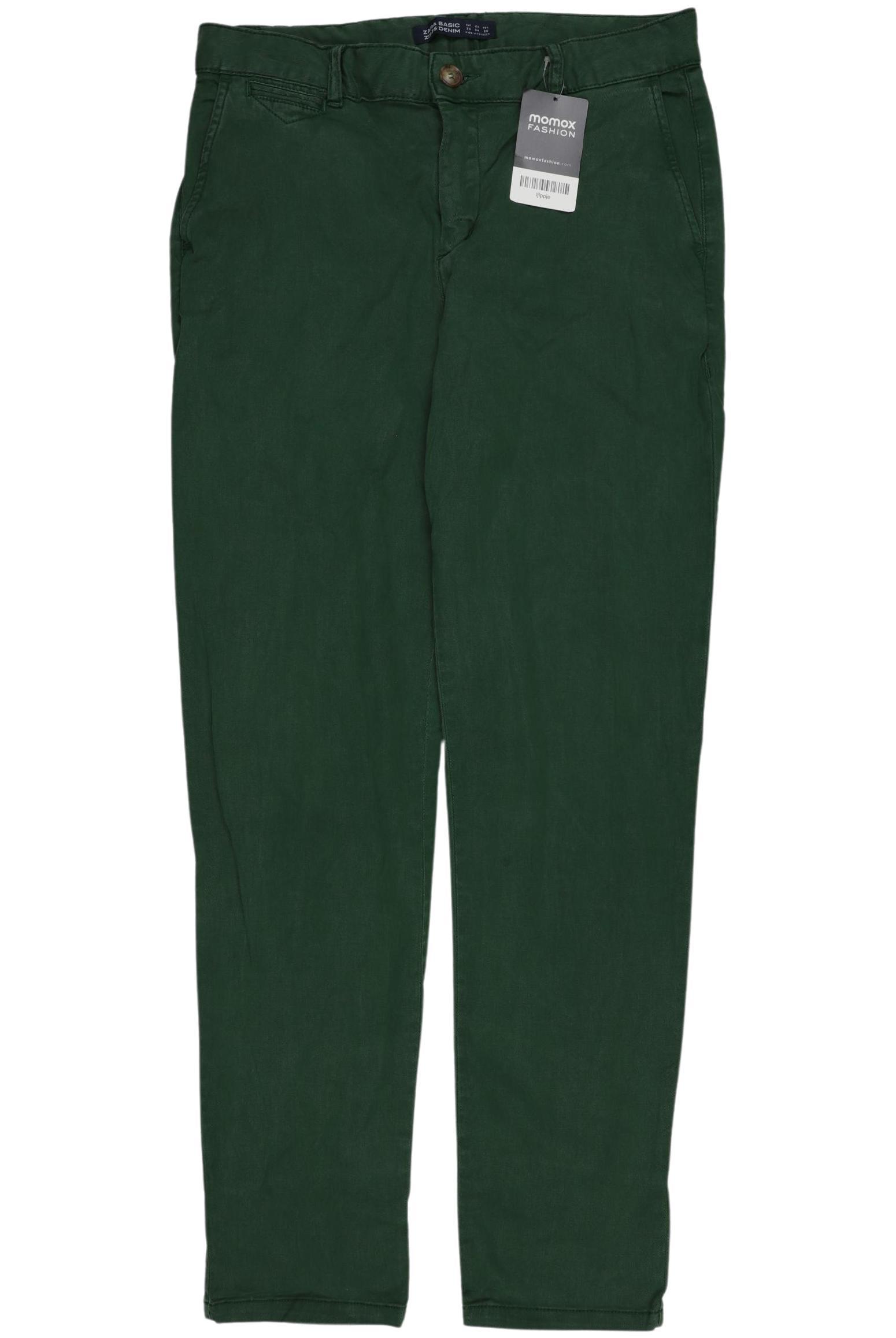 

Zara Damen Stoffhose, grün, Gr. 36