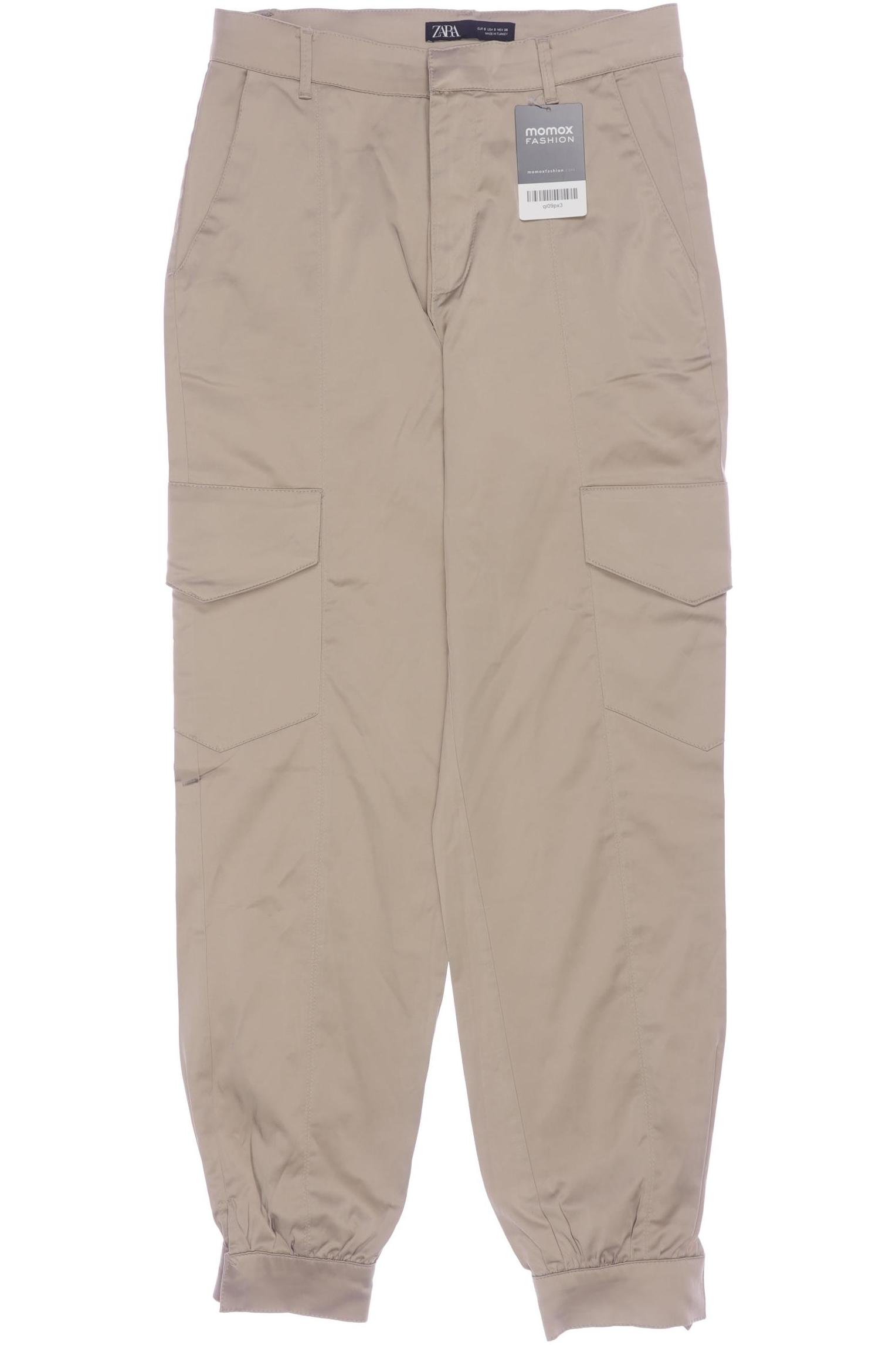 

Zara Damen Stoffhose, beige, Gr. 0