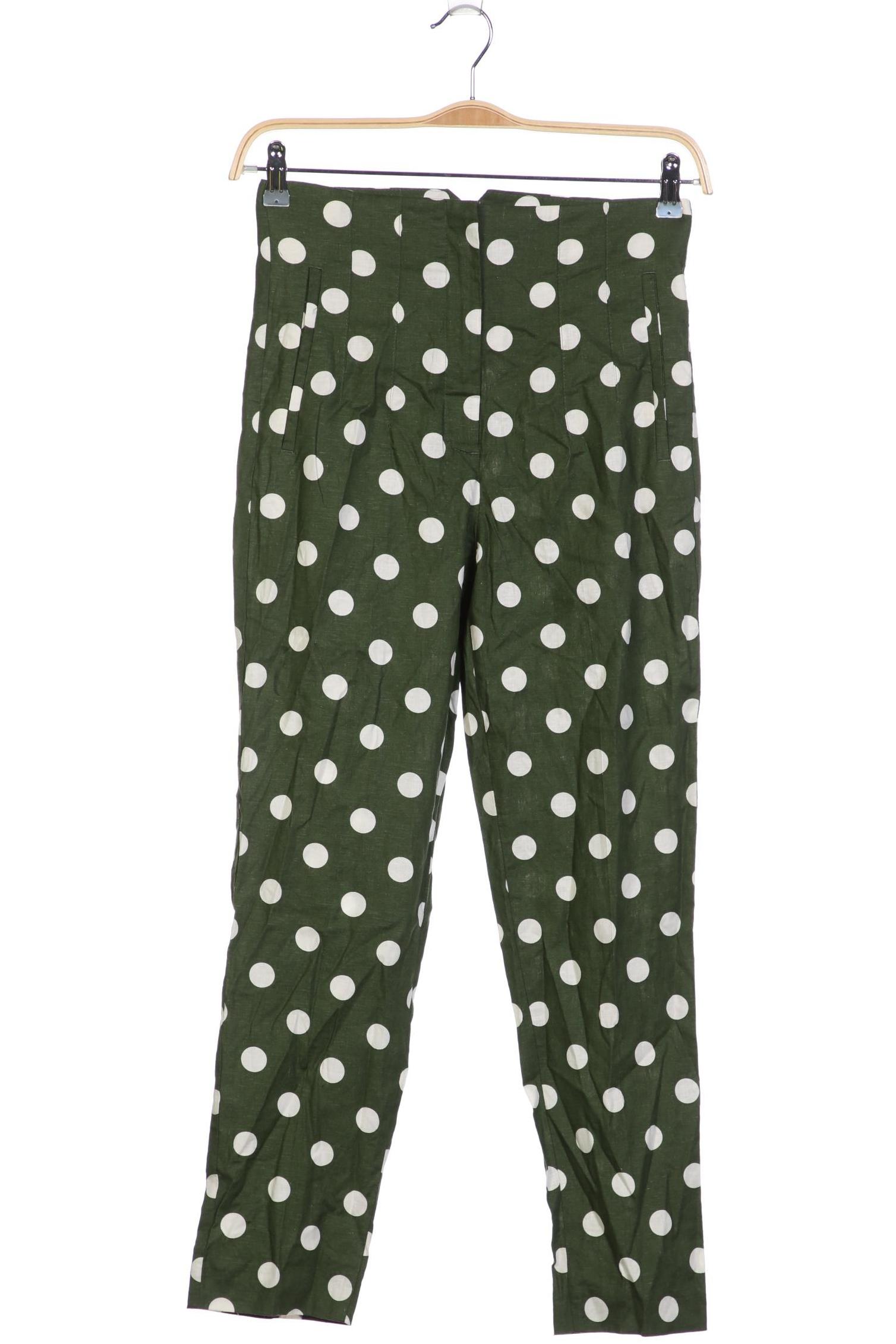 

Zara Damen Stoffhose, grün, Gr. 0
