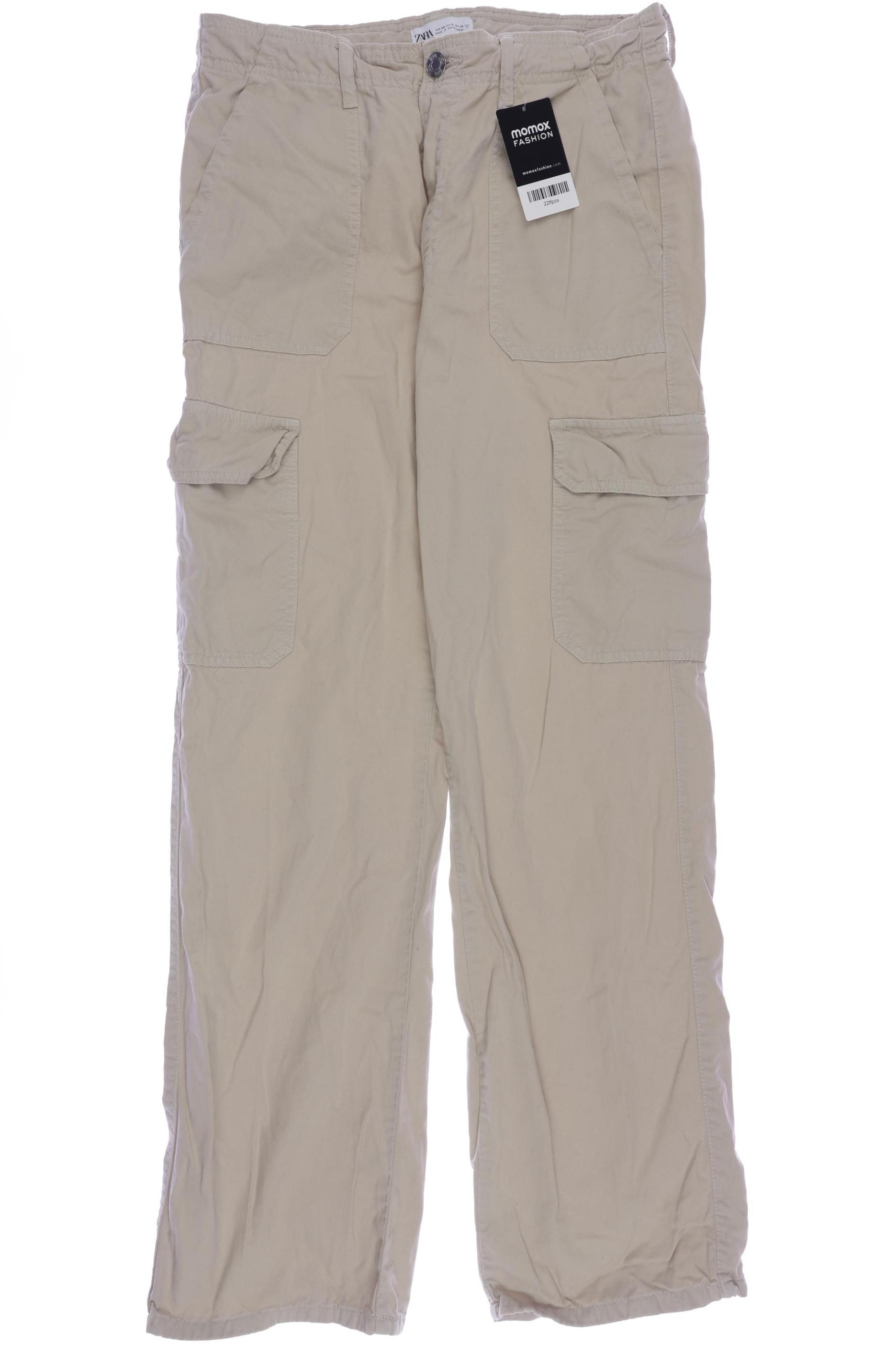 

Zara Damen Stoffhose, beige, Gr. 40