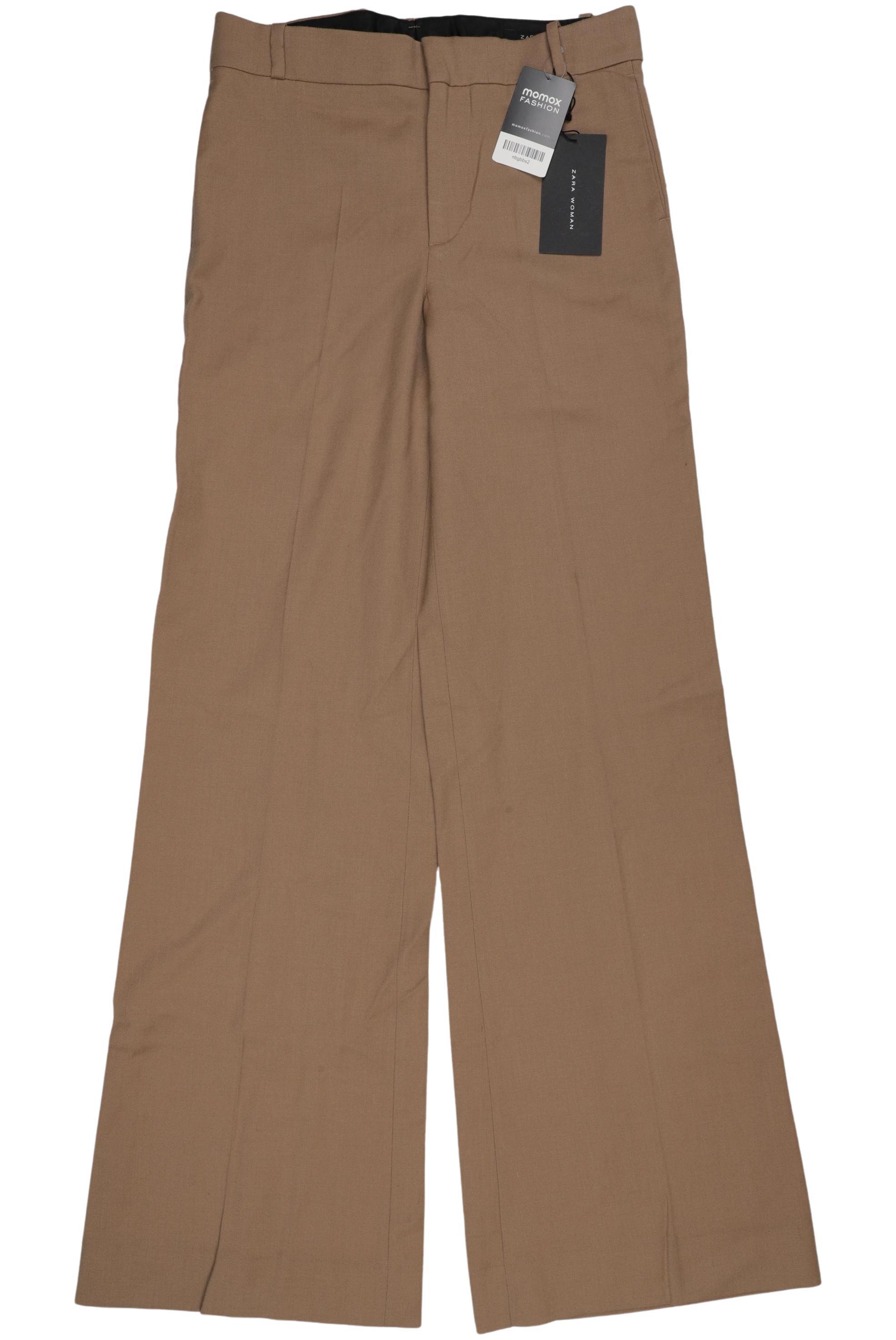 

Zara Damen Stoffhose, beige, Gr. 0