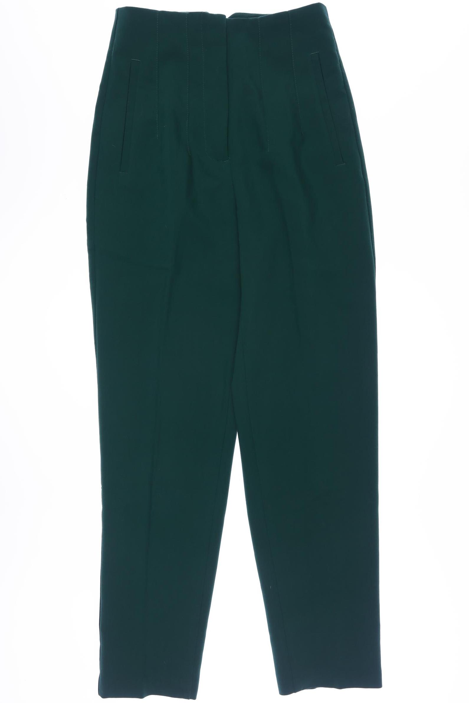 

Zara Damen Stoffhose, grün, Gr. 0