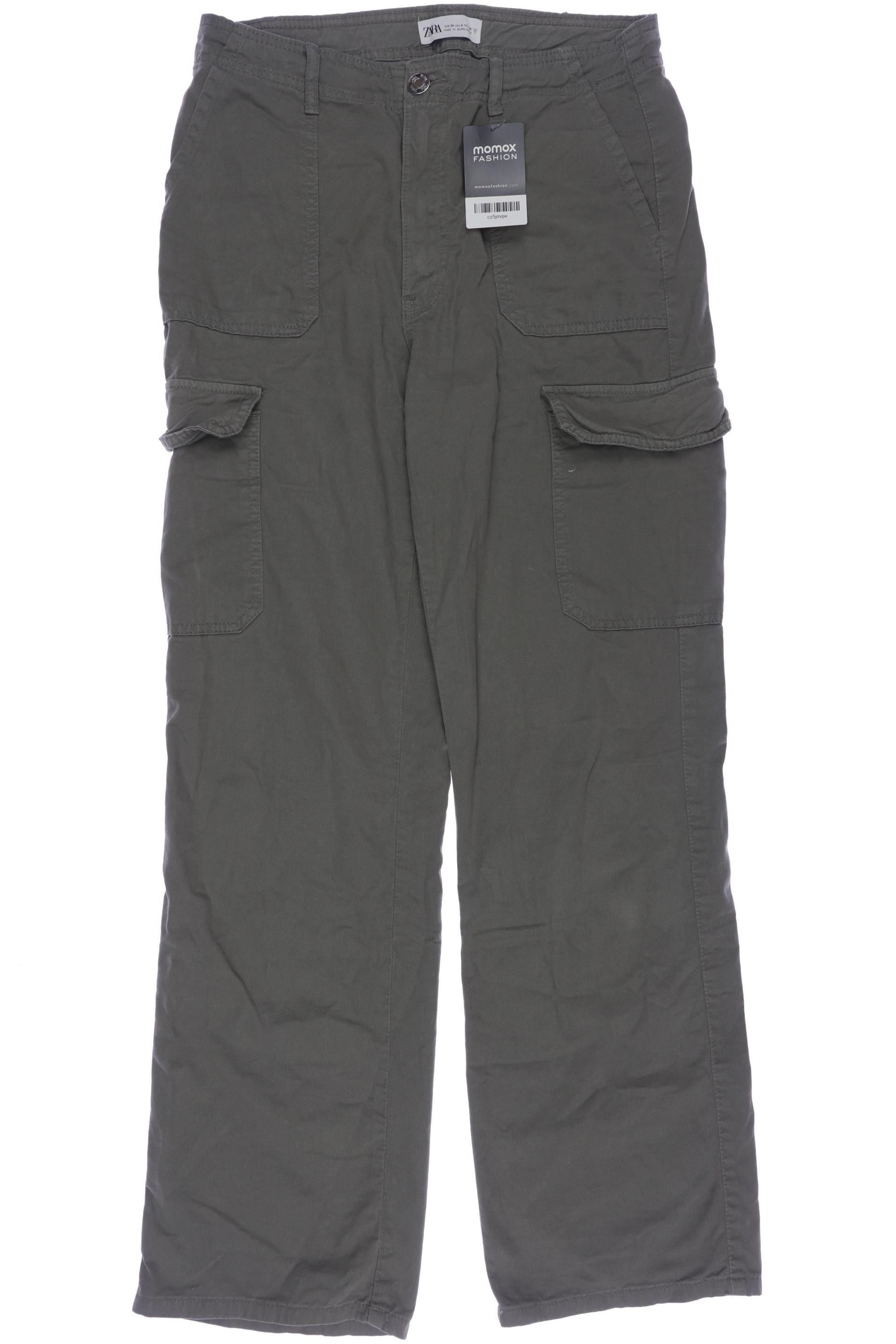 

Zara Damen Stoffhose, grün, Gr. 38