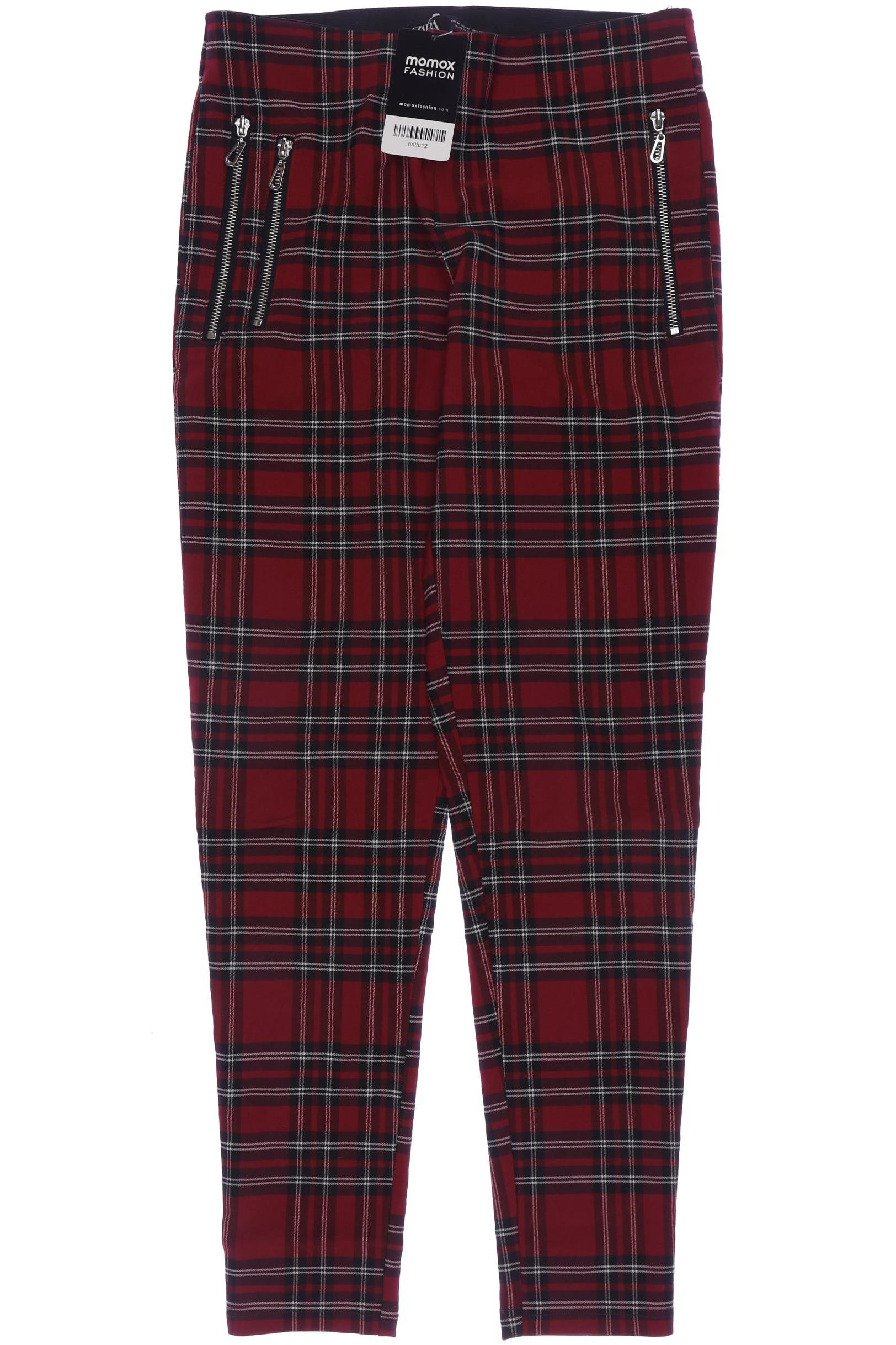 

Zara Damen Stoffhose, rot, Gr. 0