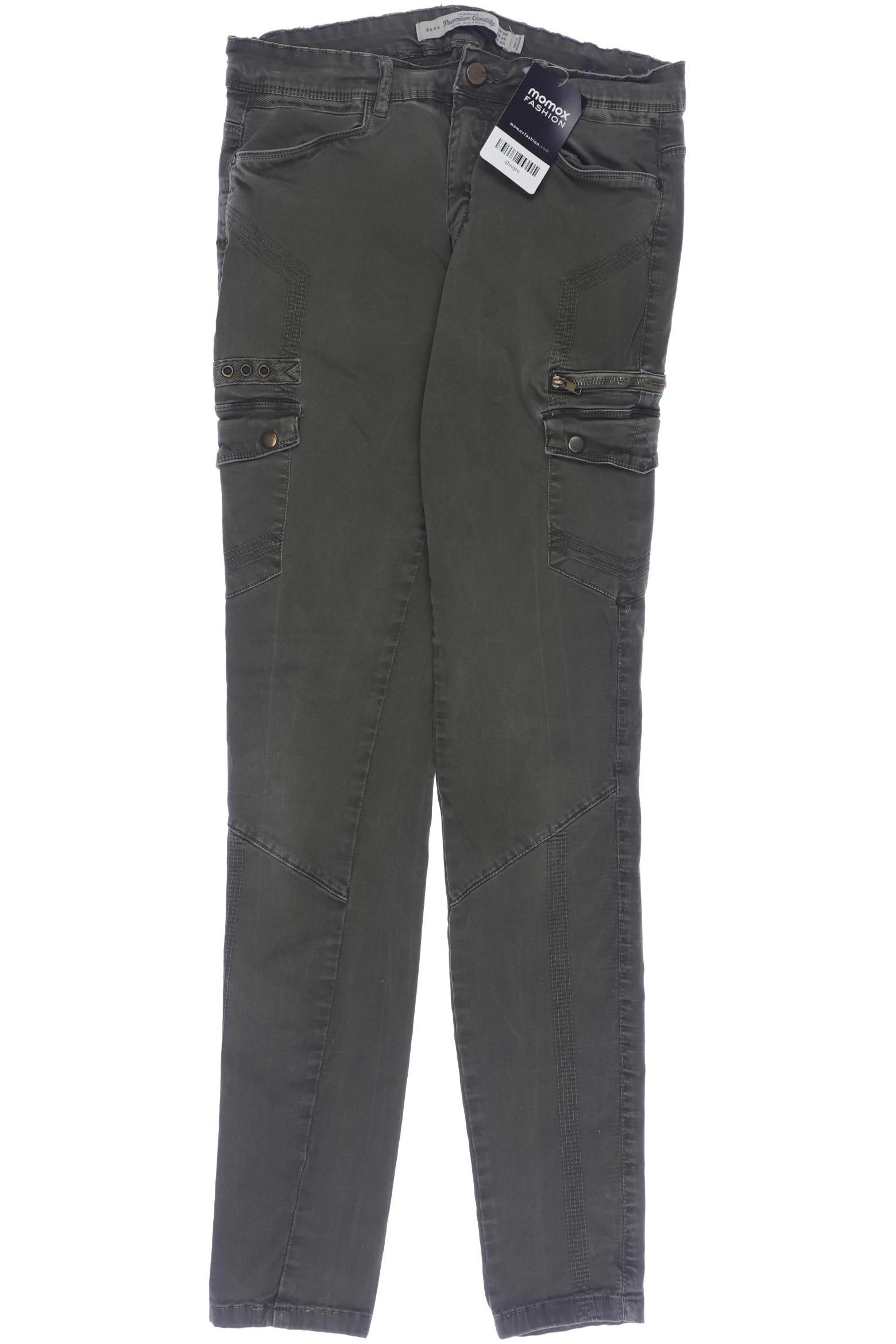 

Zara Damen Stoffhose, grün, Gr. 38