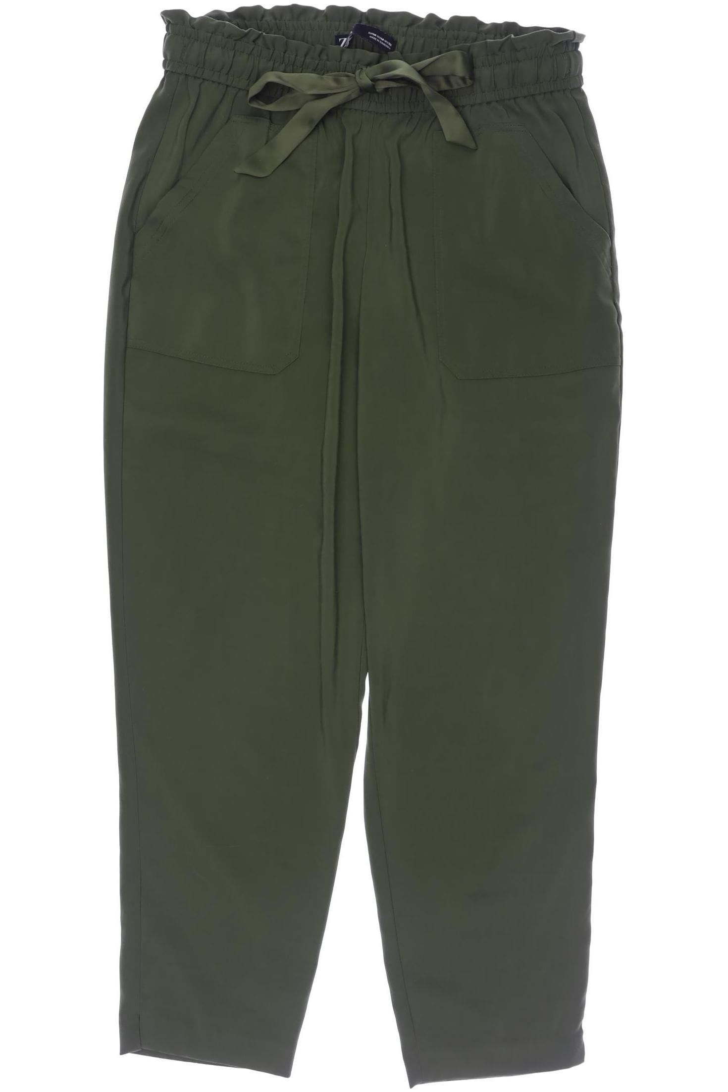 

Zara Damen Stoffhose, grün, Gr. 0