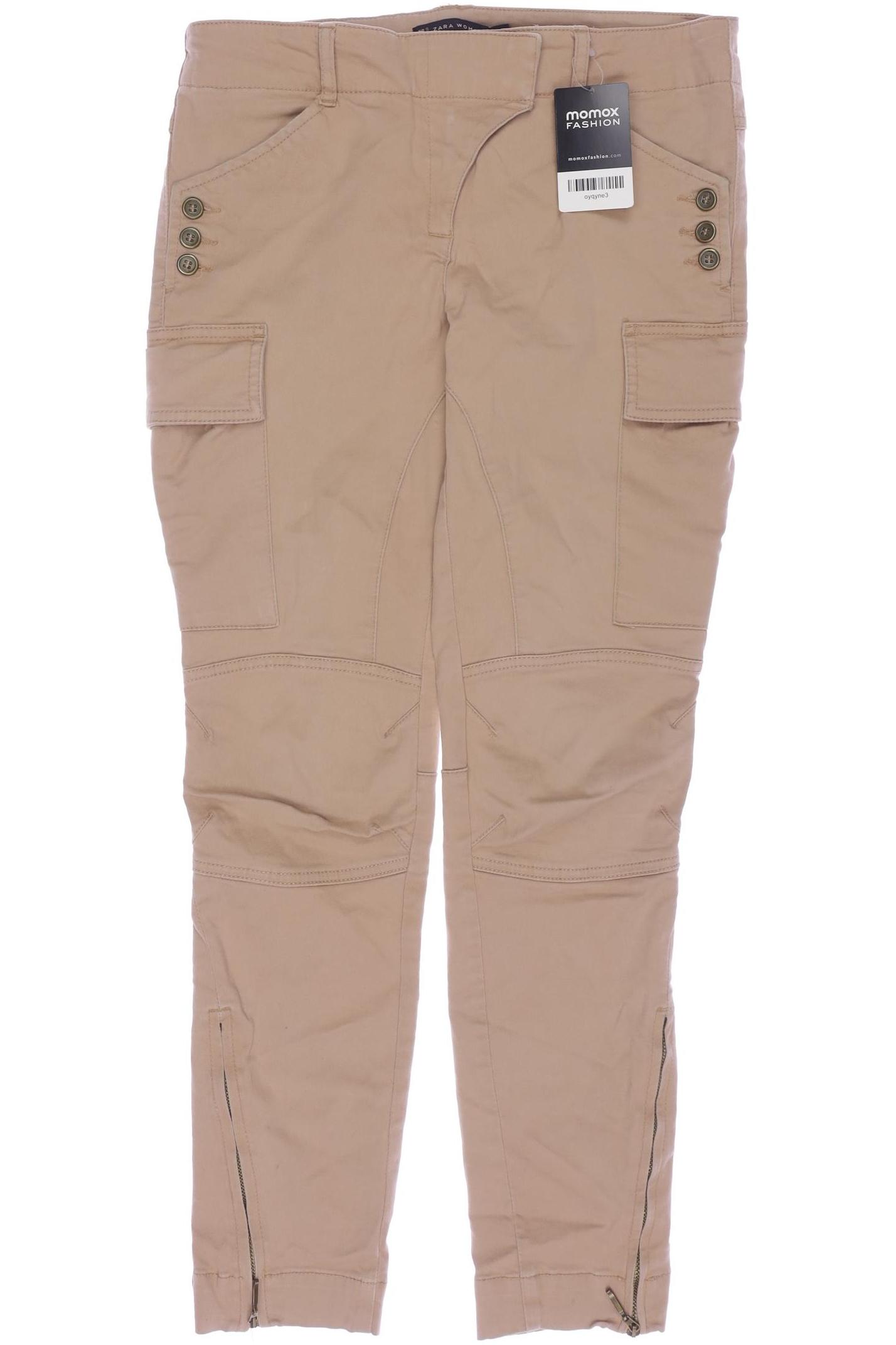 

Zara Damen Stoffhose, beige, Gr. 0