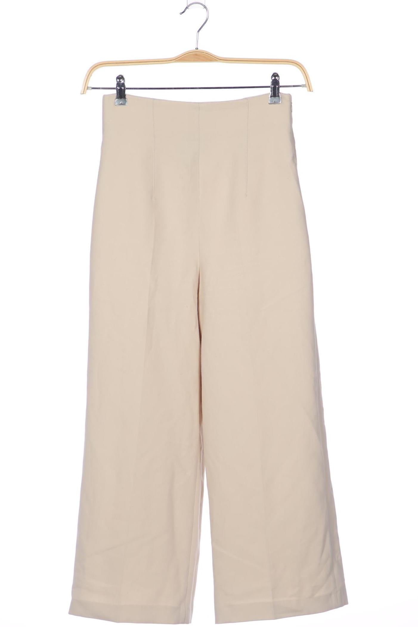 

Zara Damen Stoffhose, beige, Gr. 0