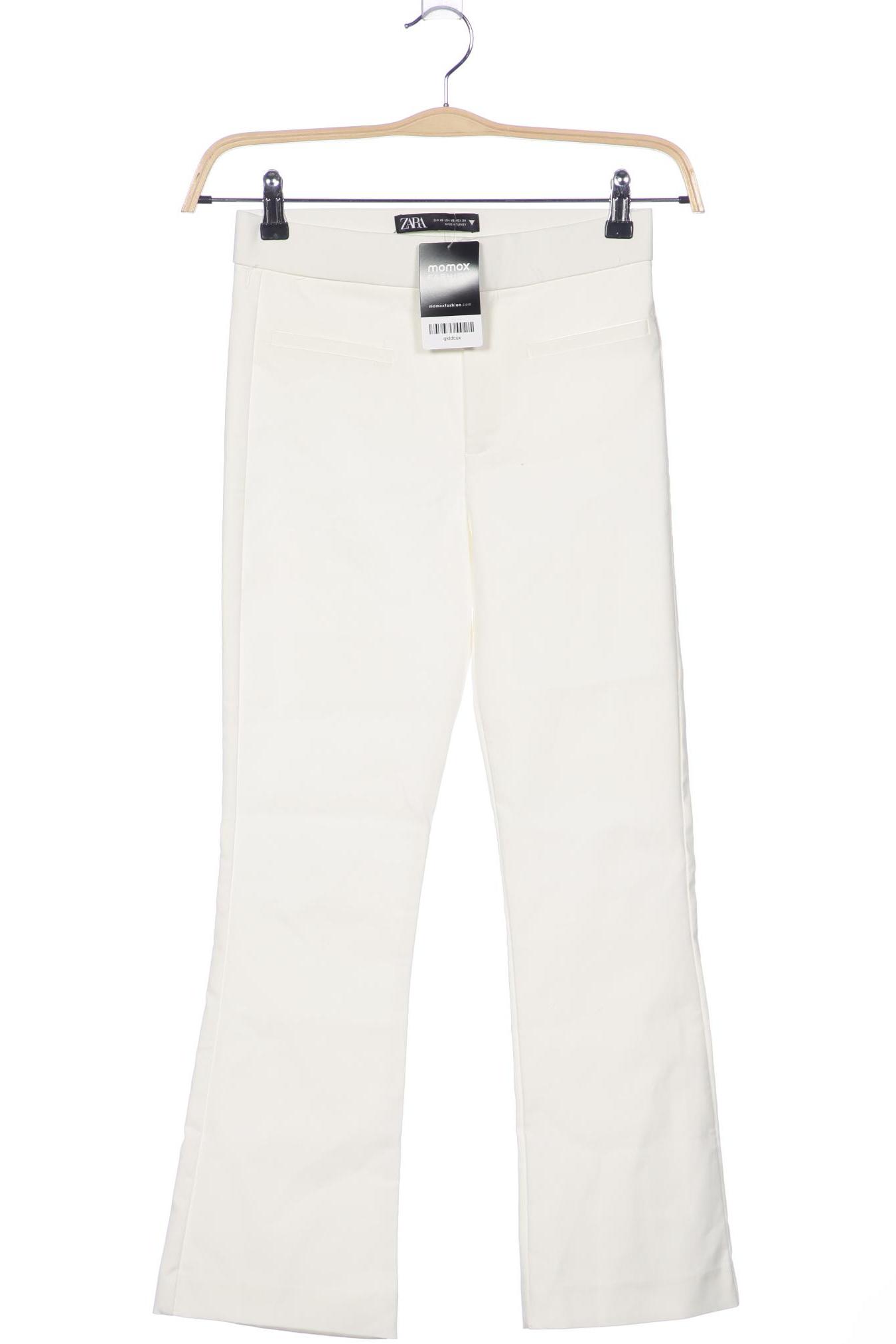 

Zara Damen Stoffhose, weiß, Gr. 0