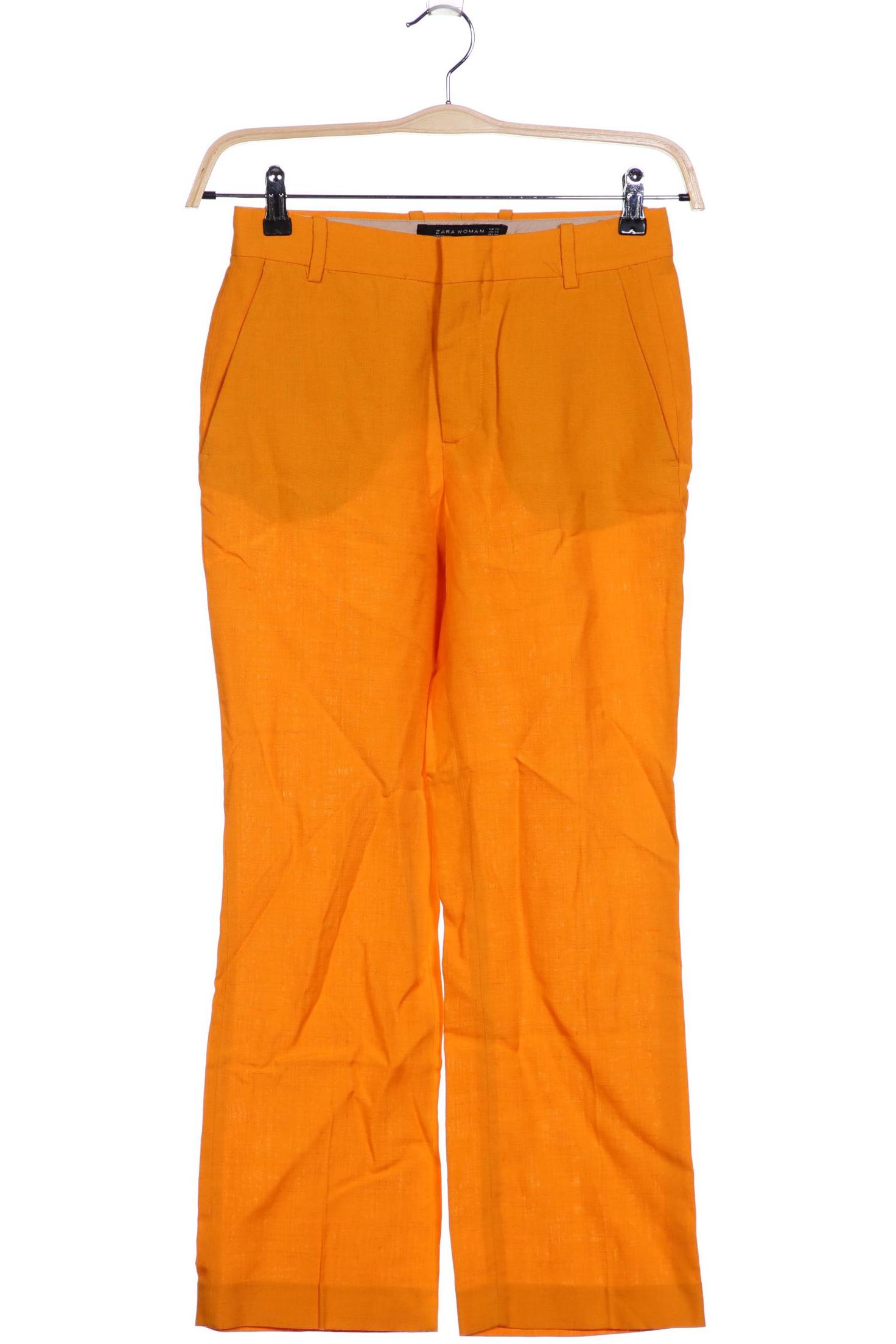 

Zara Damen Stoffhose, gelb, Gr. 0