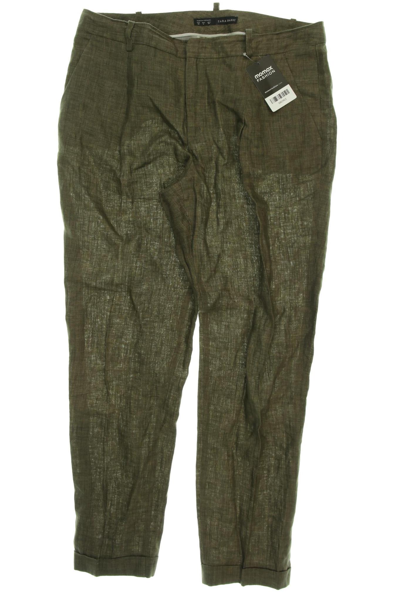

Zara Damen Stoffhose, grün, Gr. 40