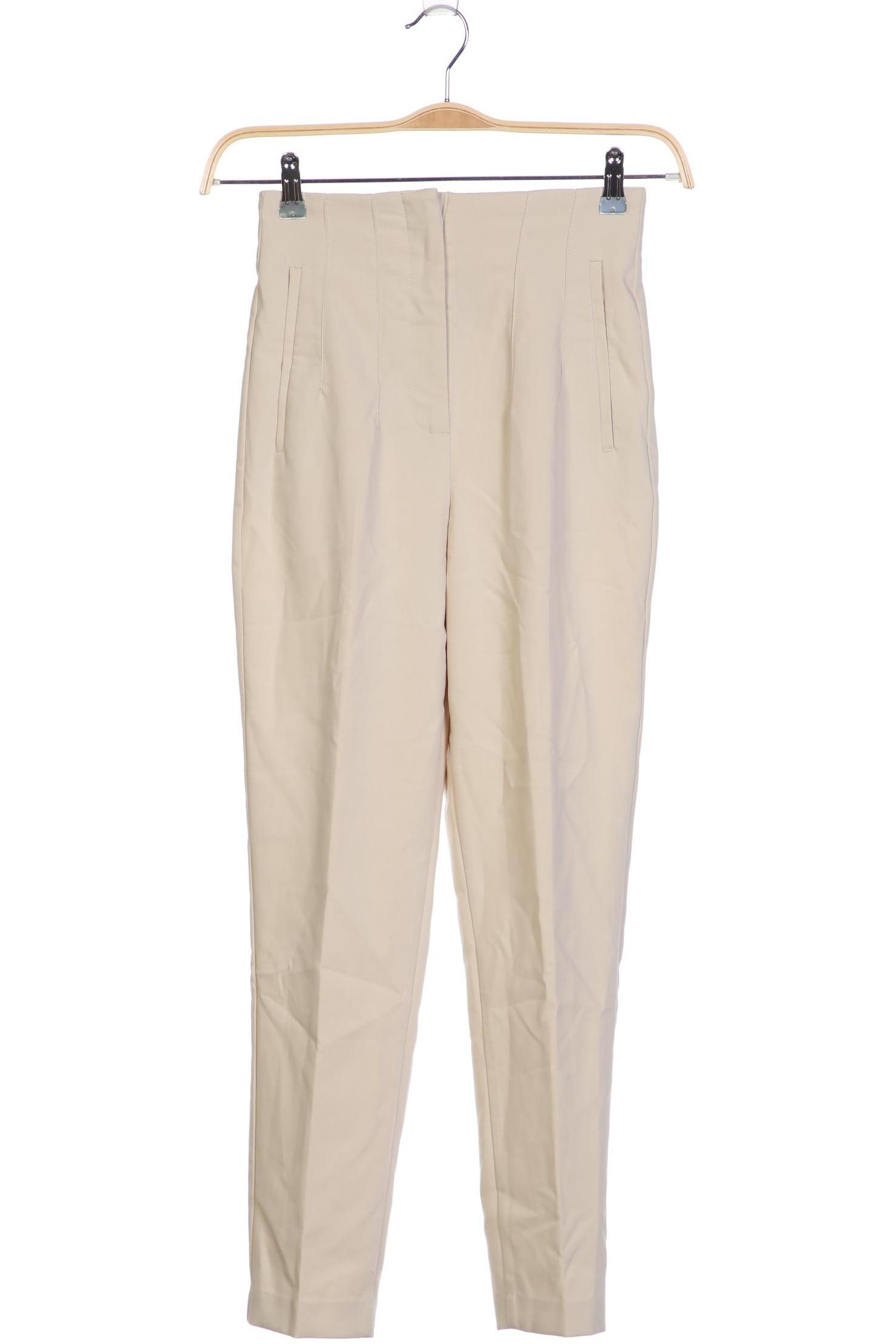 

Zara Damen Stoffhose, beige, Gr. 0